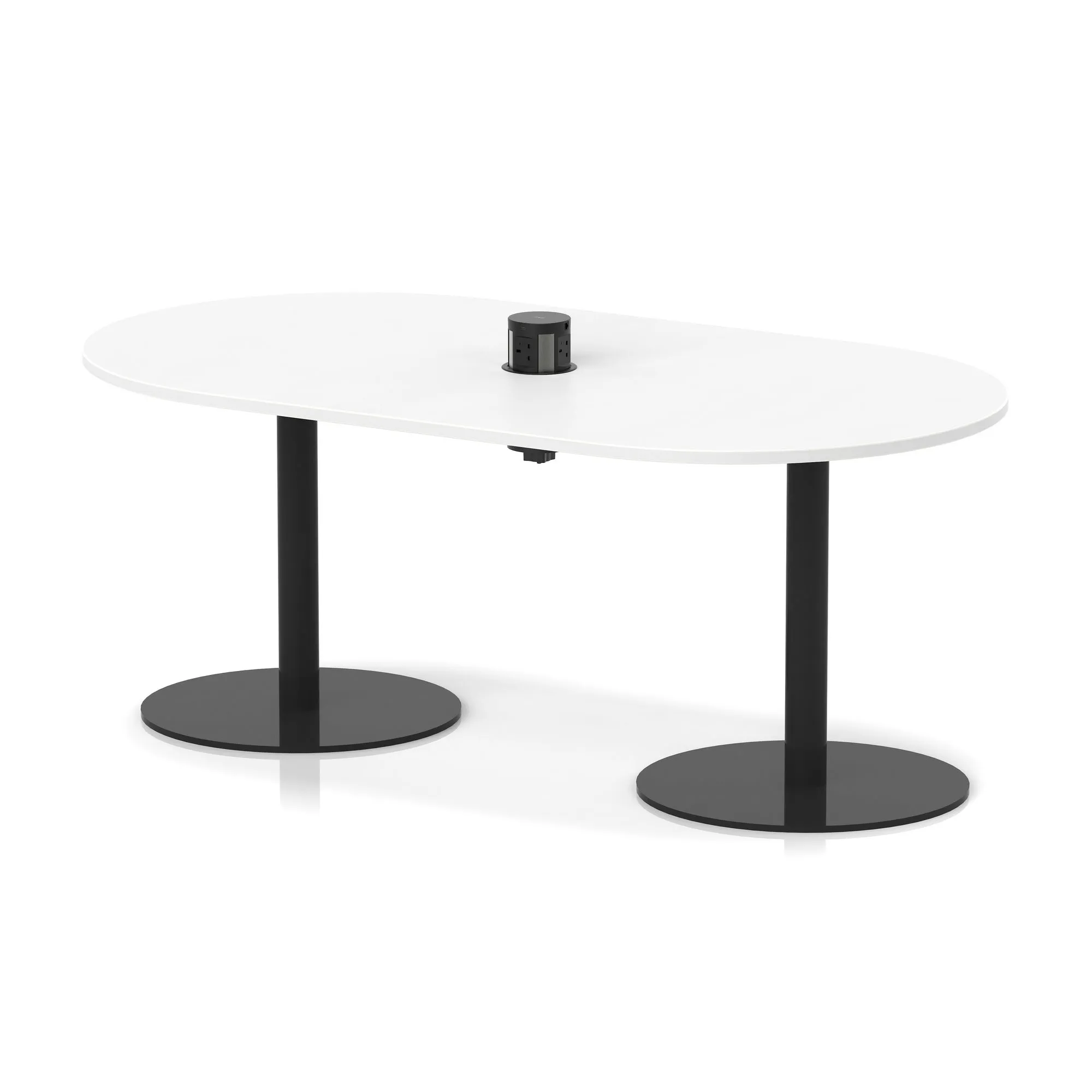 Italia Volta Poseur Boardroom Table With Pop-up Power Module