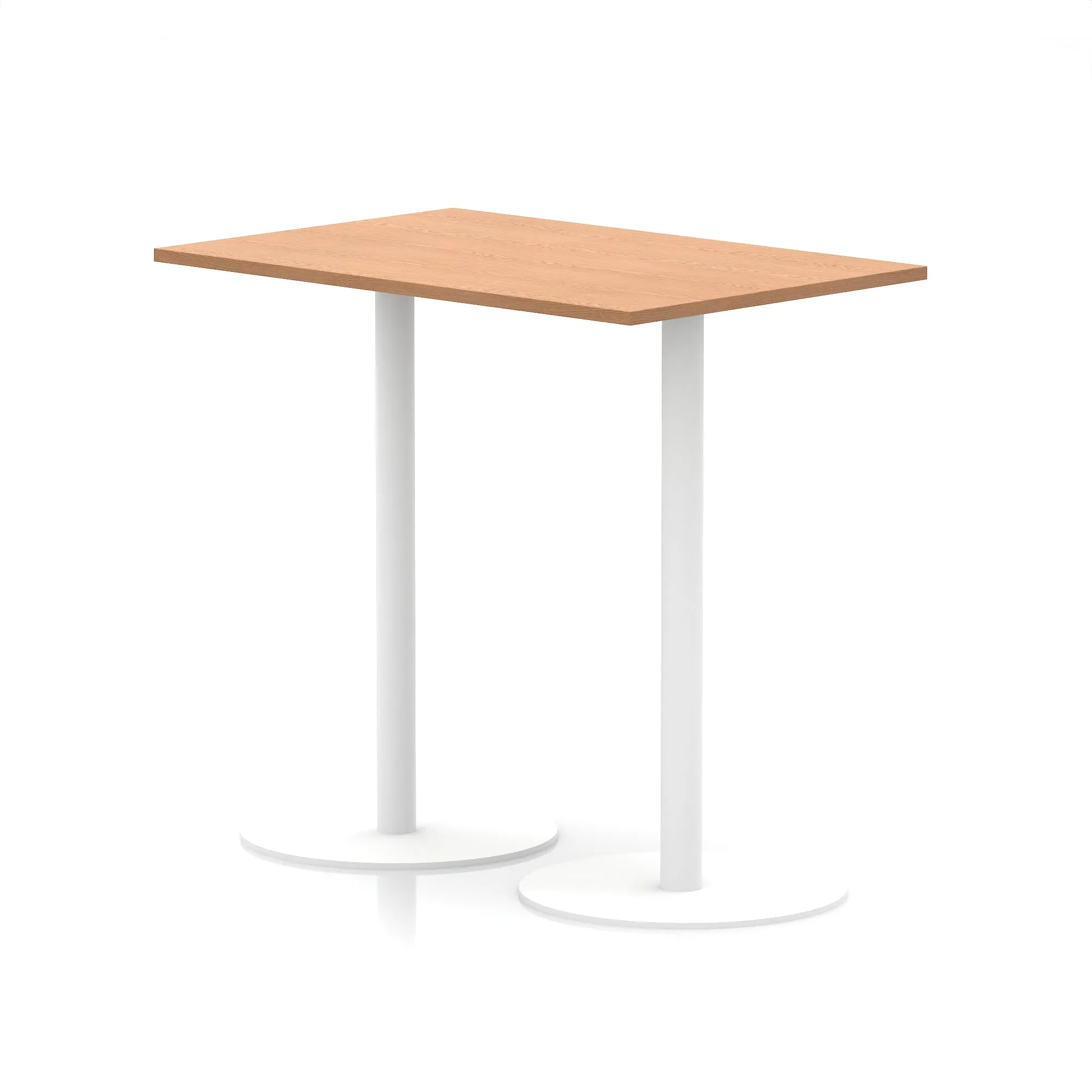 EE - Italia Rectangular Poseur Table White Leg