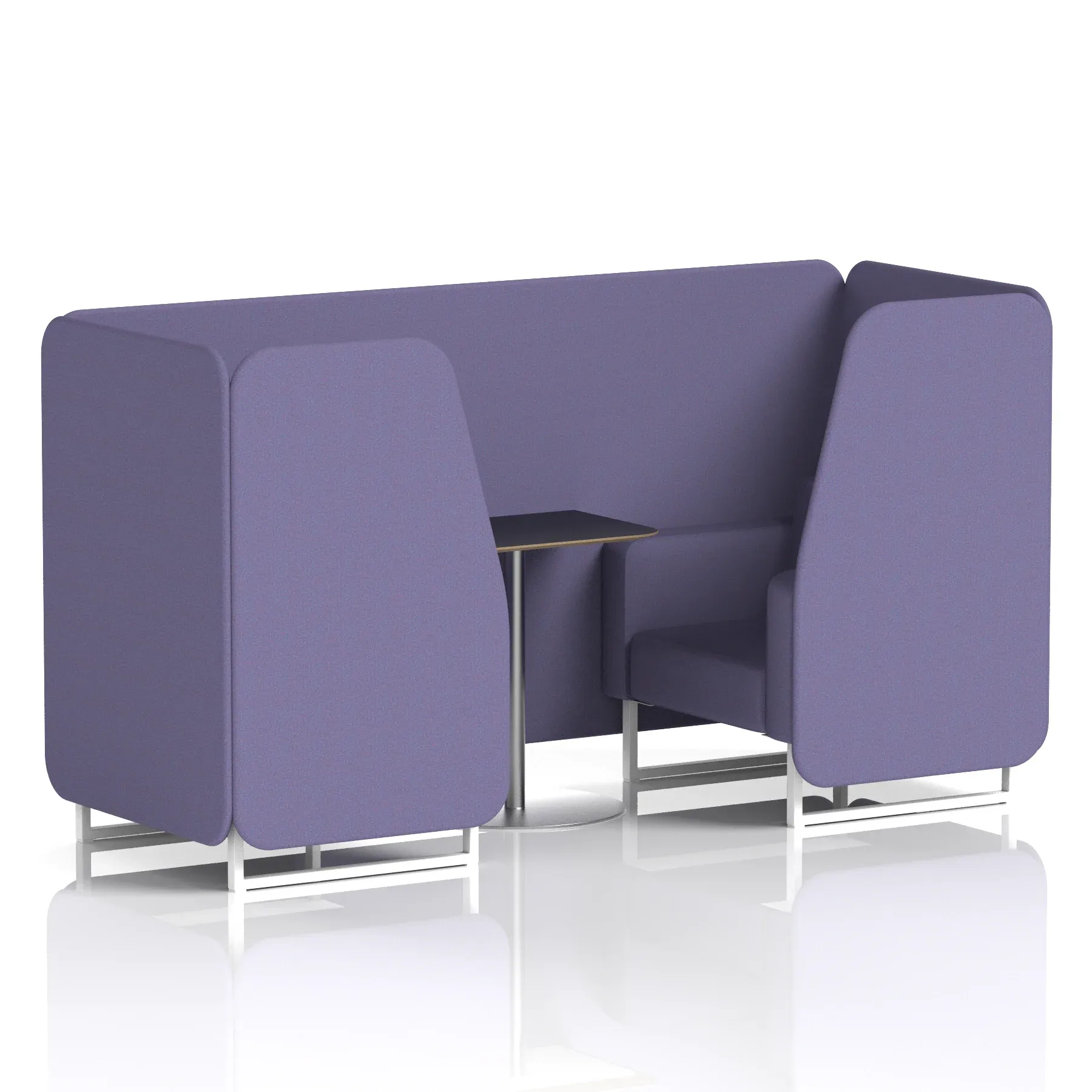Brixworth Booth With Black Table In Single Tone