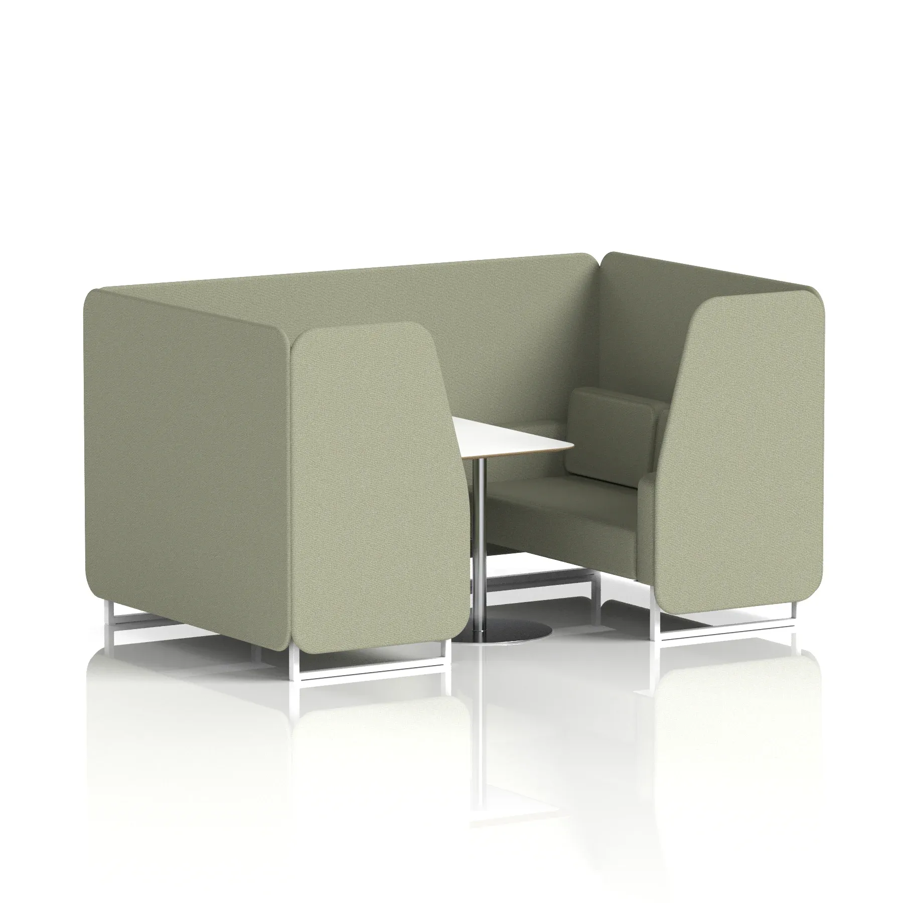 Brixworth Booth With White Table In Single Tone