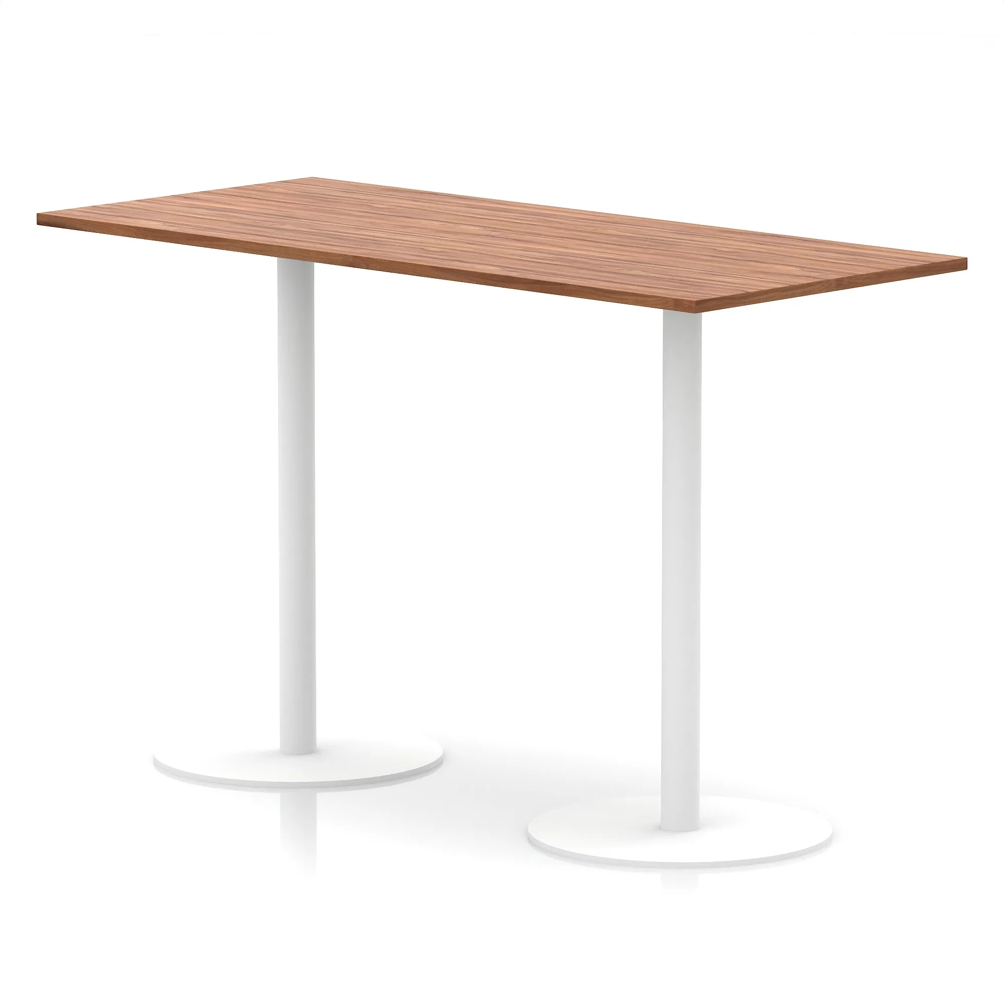 EE - Italia Rectangular Poseur Table White Leg