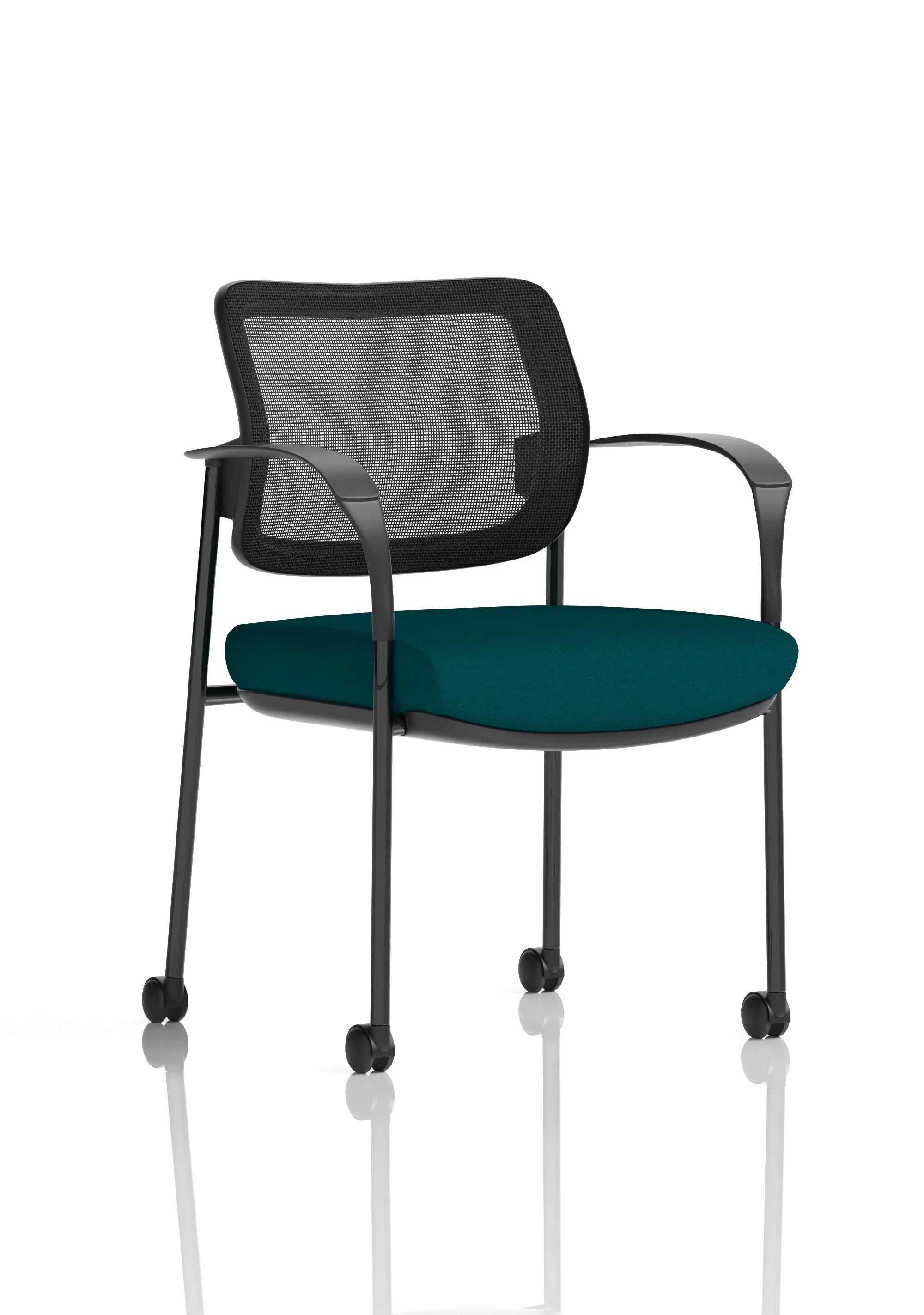 EE - Brunswick Deluxe Medium Back Visitor Office Chair with Arms with Castors