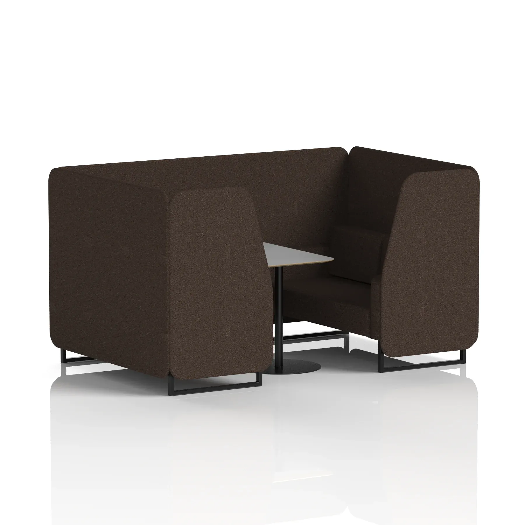 Brixworth Booth With Grey Table In Single Tone