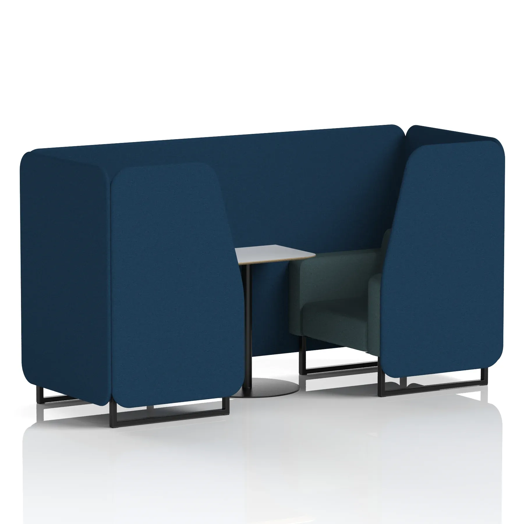 Brixworth Booth With White Table In Two Tone