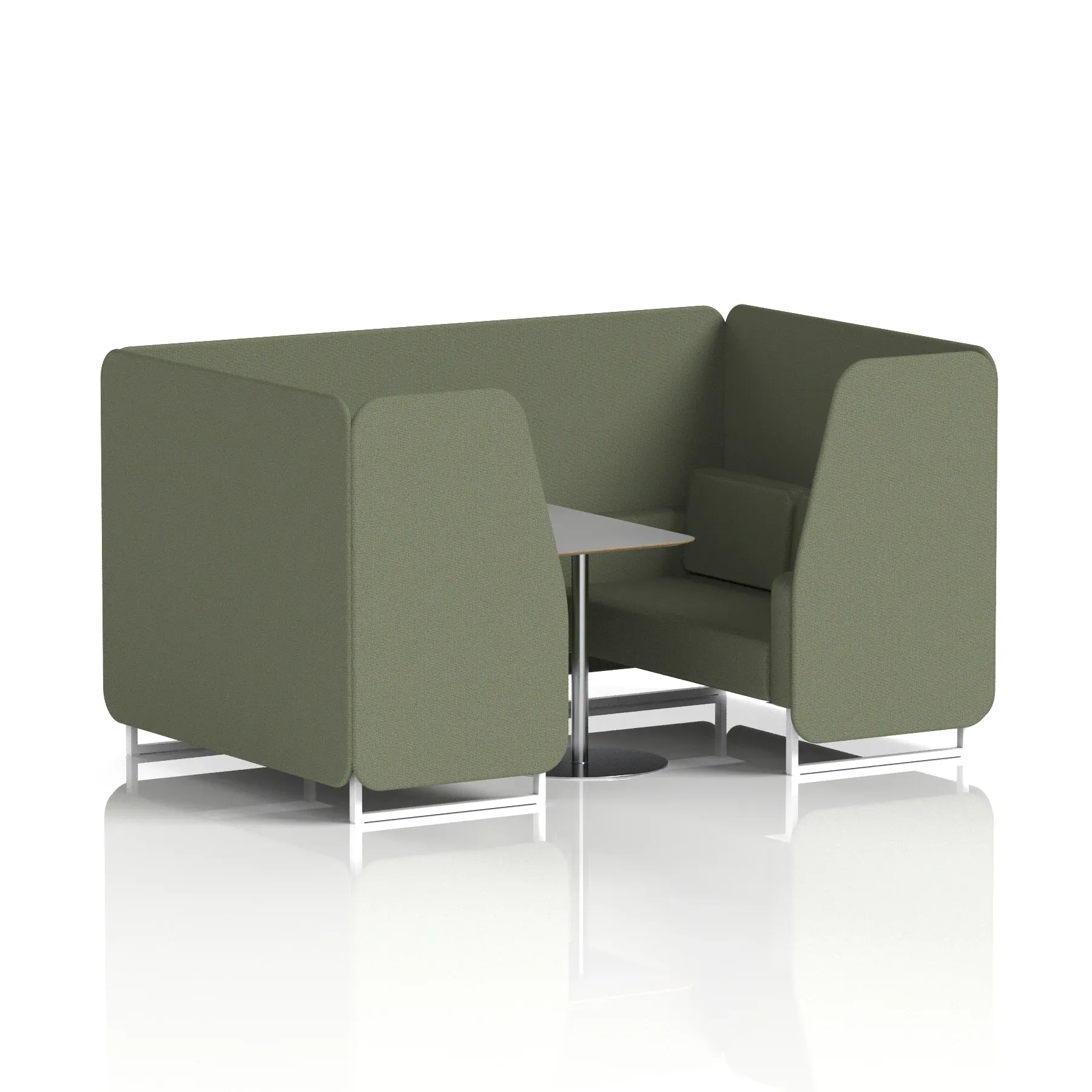 Brixworth Booth With Grey Table In Single Tone
