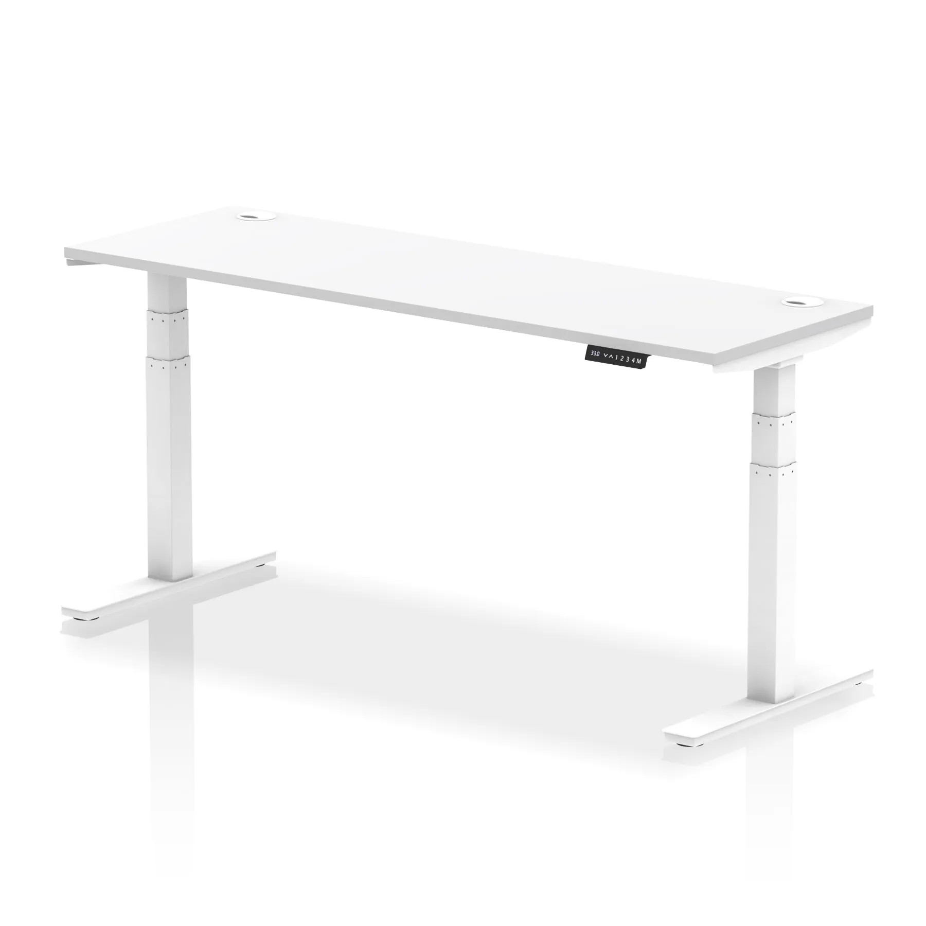 EE - Air Height Adjustable Slimline Desk With Cable Ports