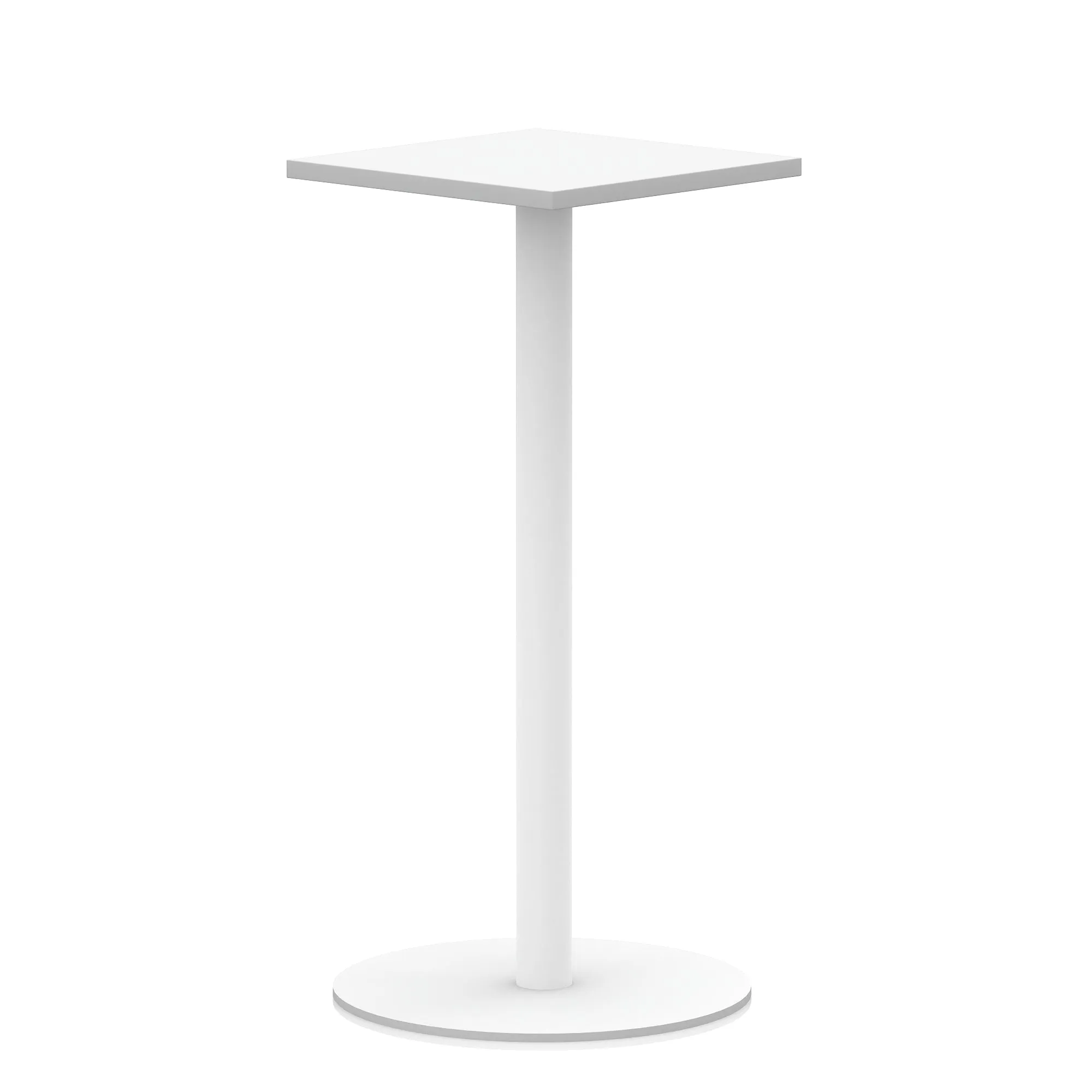 EE - Italia Square Poseur Table White Leg