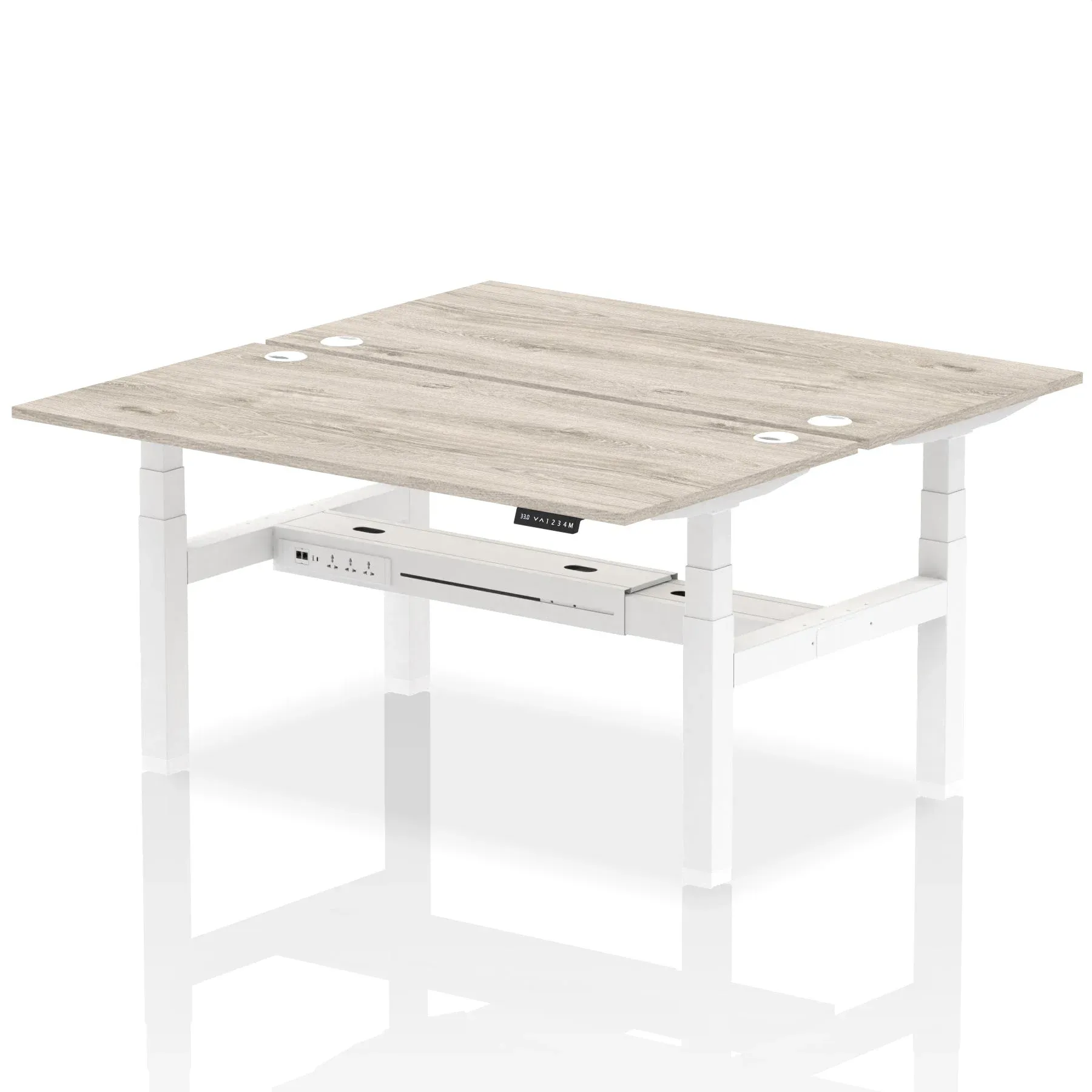 OE - Air Back-to-Back Height Adjustable Bench Desk - 2 Person