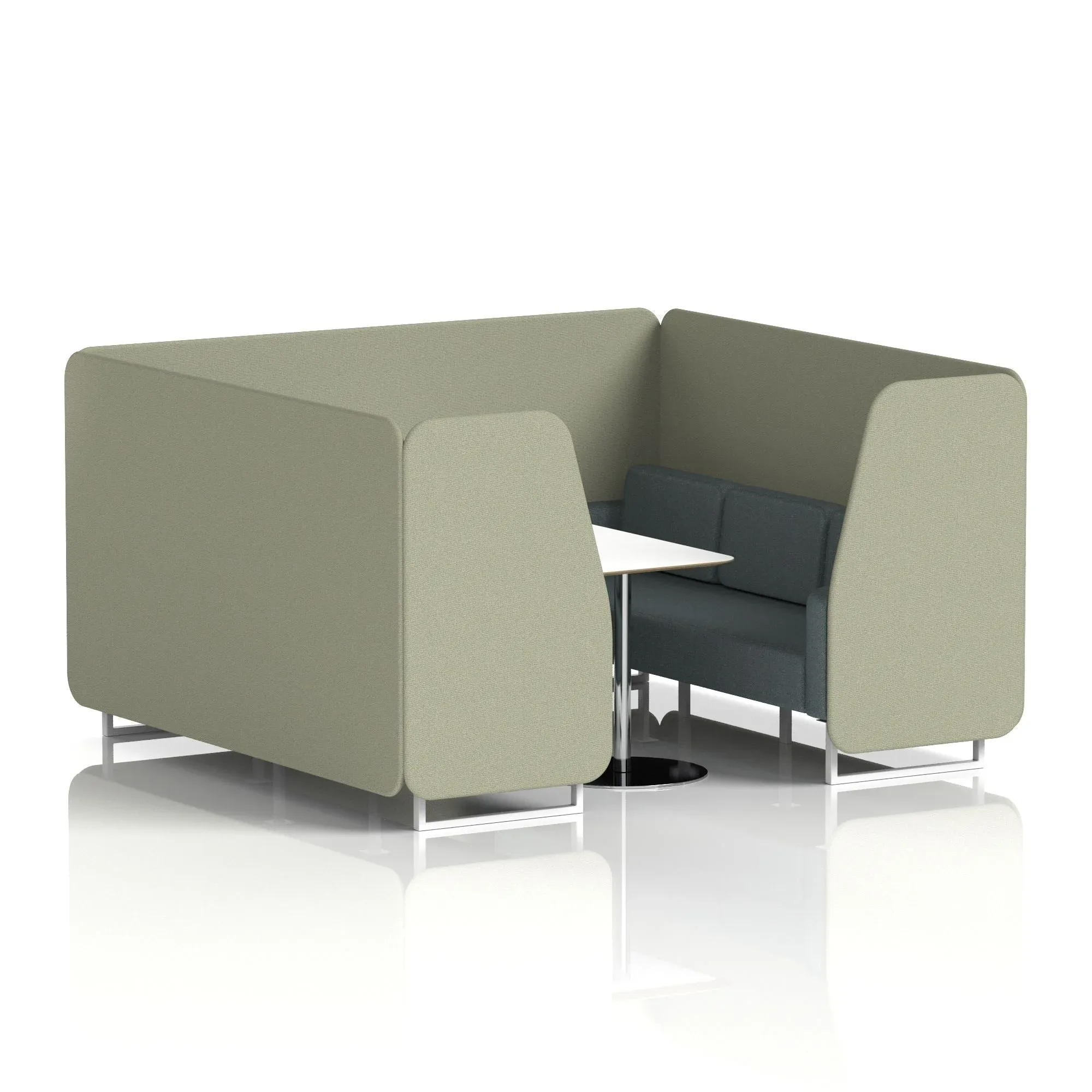 Brixworth Booth With White Table In Two Tone
