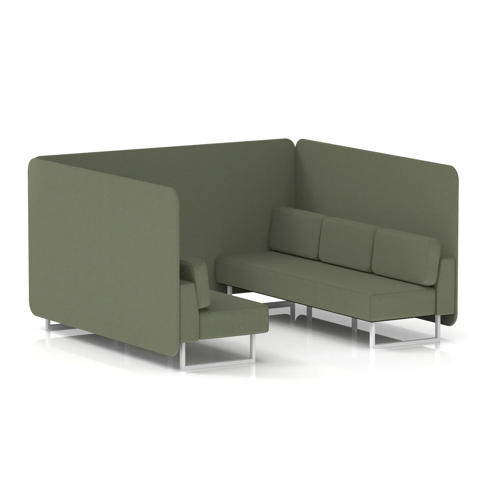 Brixworth Bench Booth in Single Tone