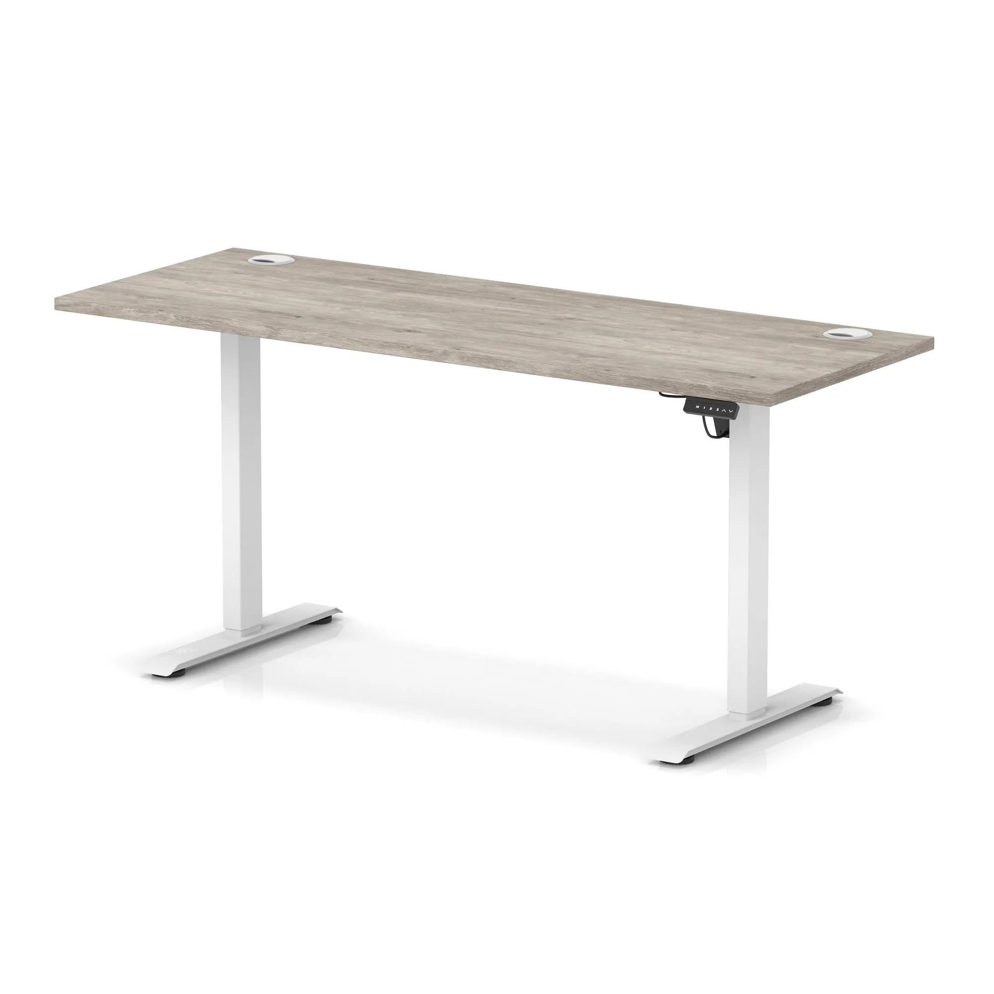 OE - Air Lite Height Adjustable Slimline Desk With Cable Ports