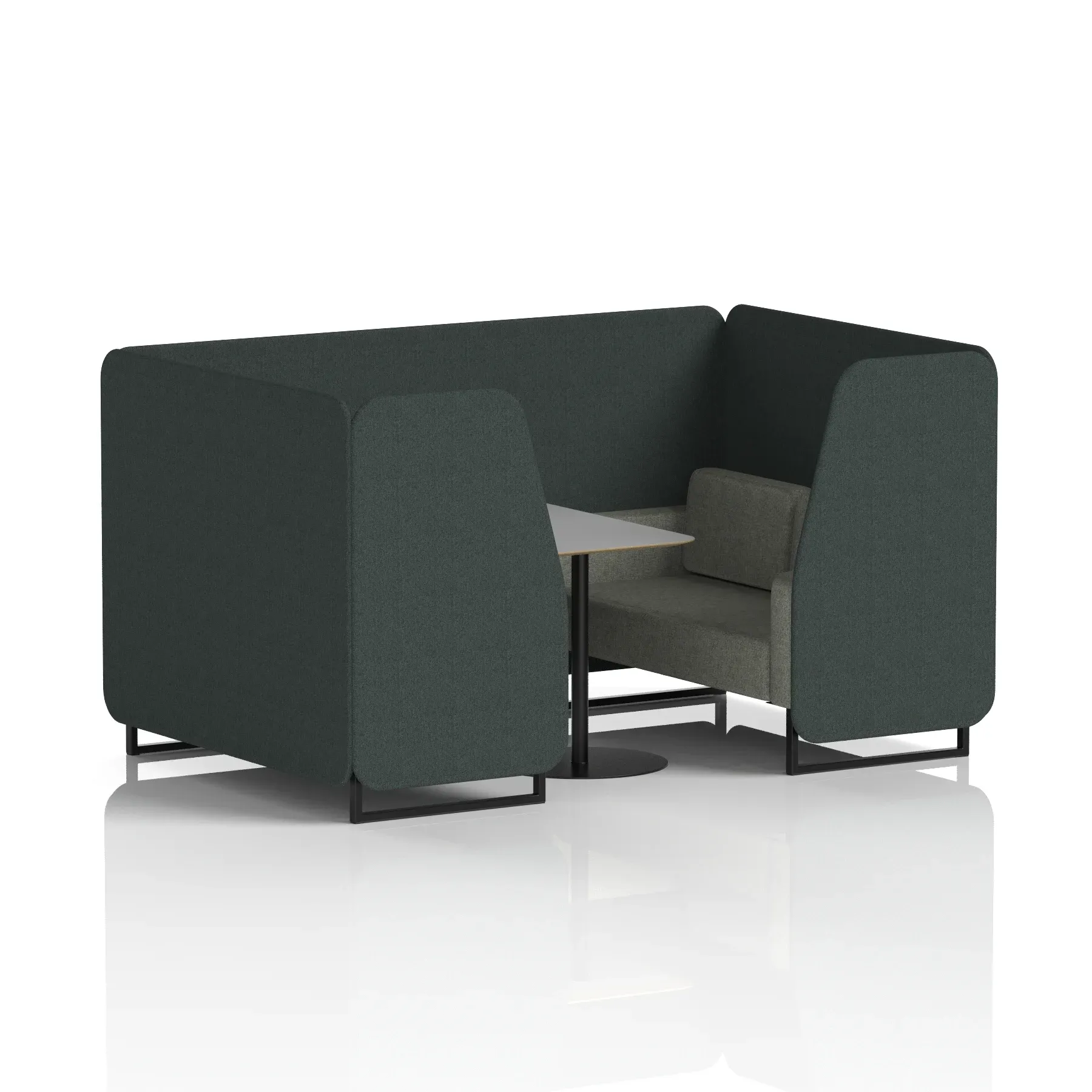 Brixworth Booth With Grey Table In Two Tone