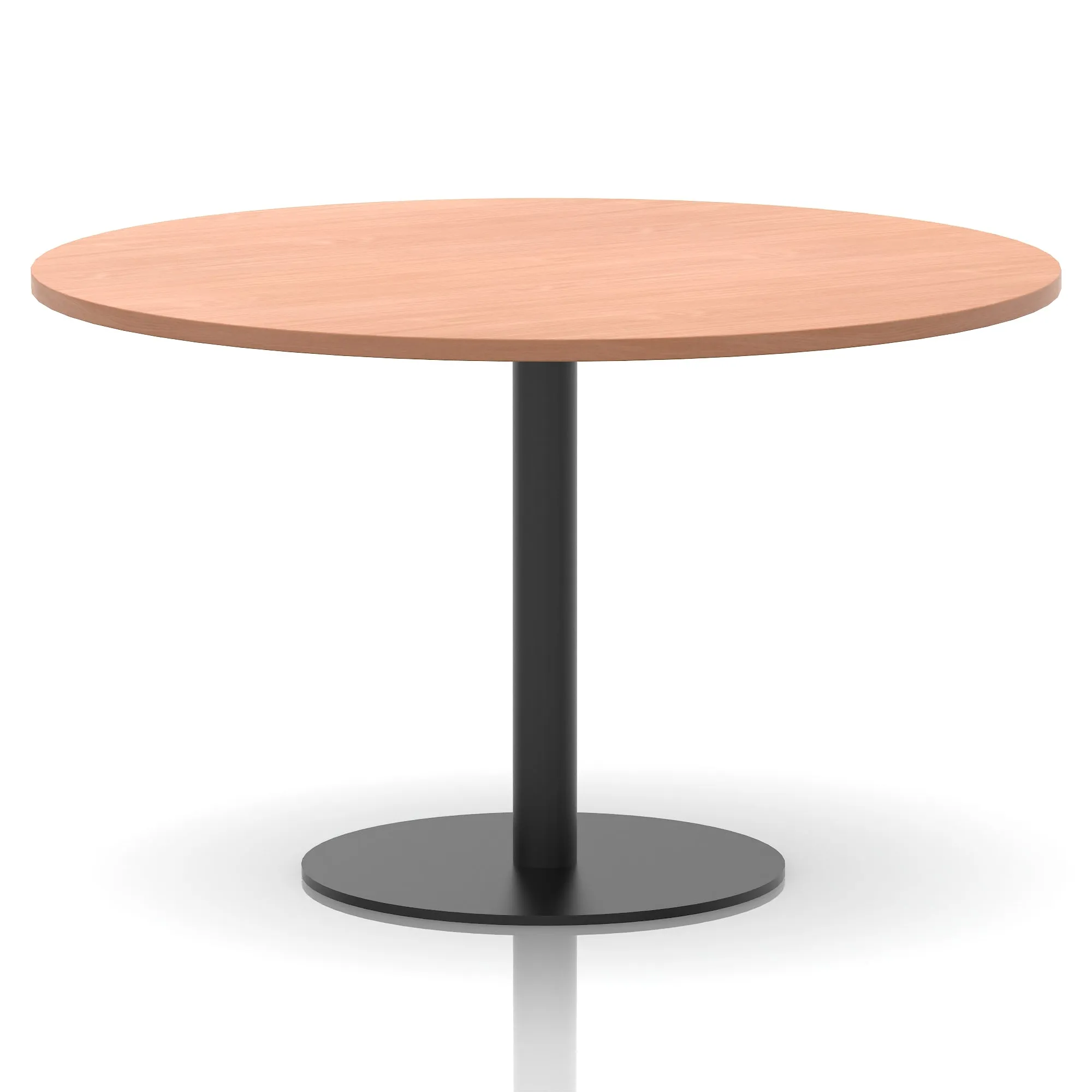 Italia Round Poseur Table Black Leg