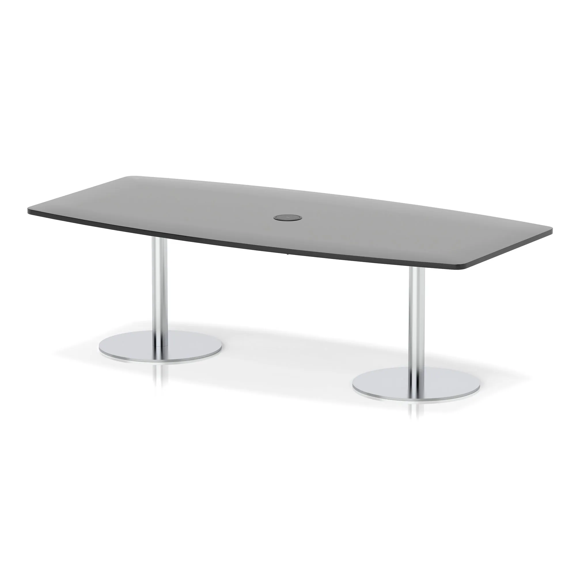 Italia Volta Poseur High Gloss Table With Pop-up Power Module