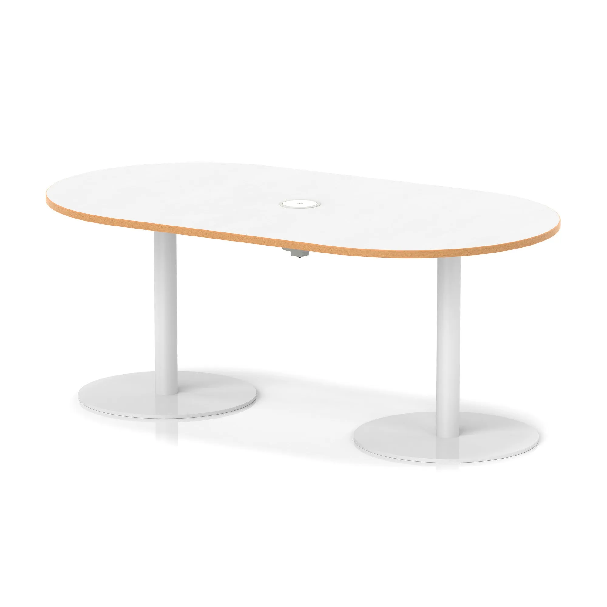 Italia Volta Poseur Boardroom Table With Pop-up Power Module