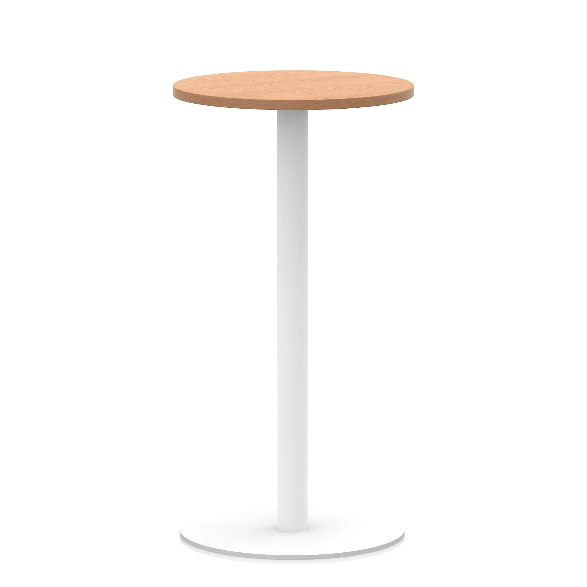 EE - Italia Round Poseur Table White Leg