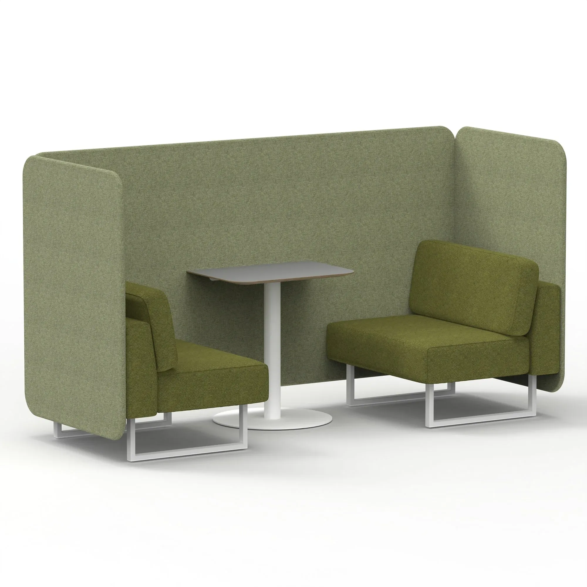 Brixworth Bench Booth With Grey Table In Two Tone