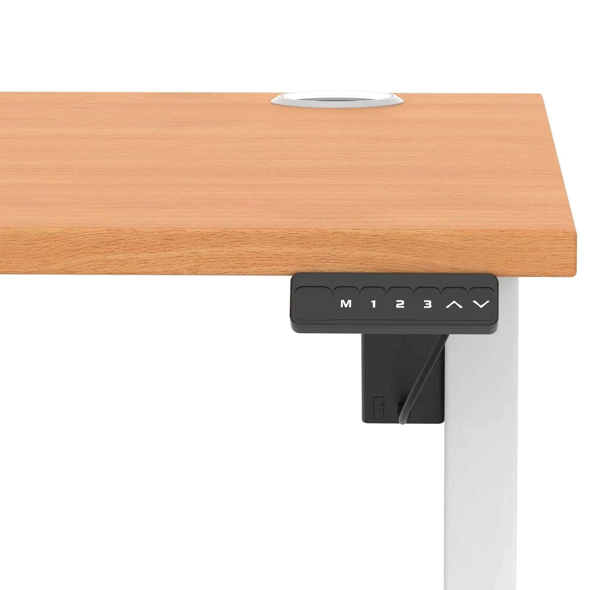 Air Lite Height Adjustable Desk With Cable Ports