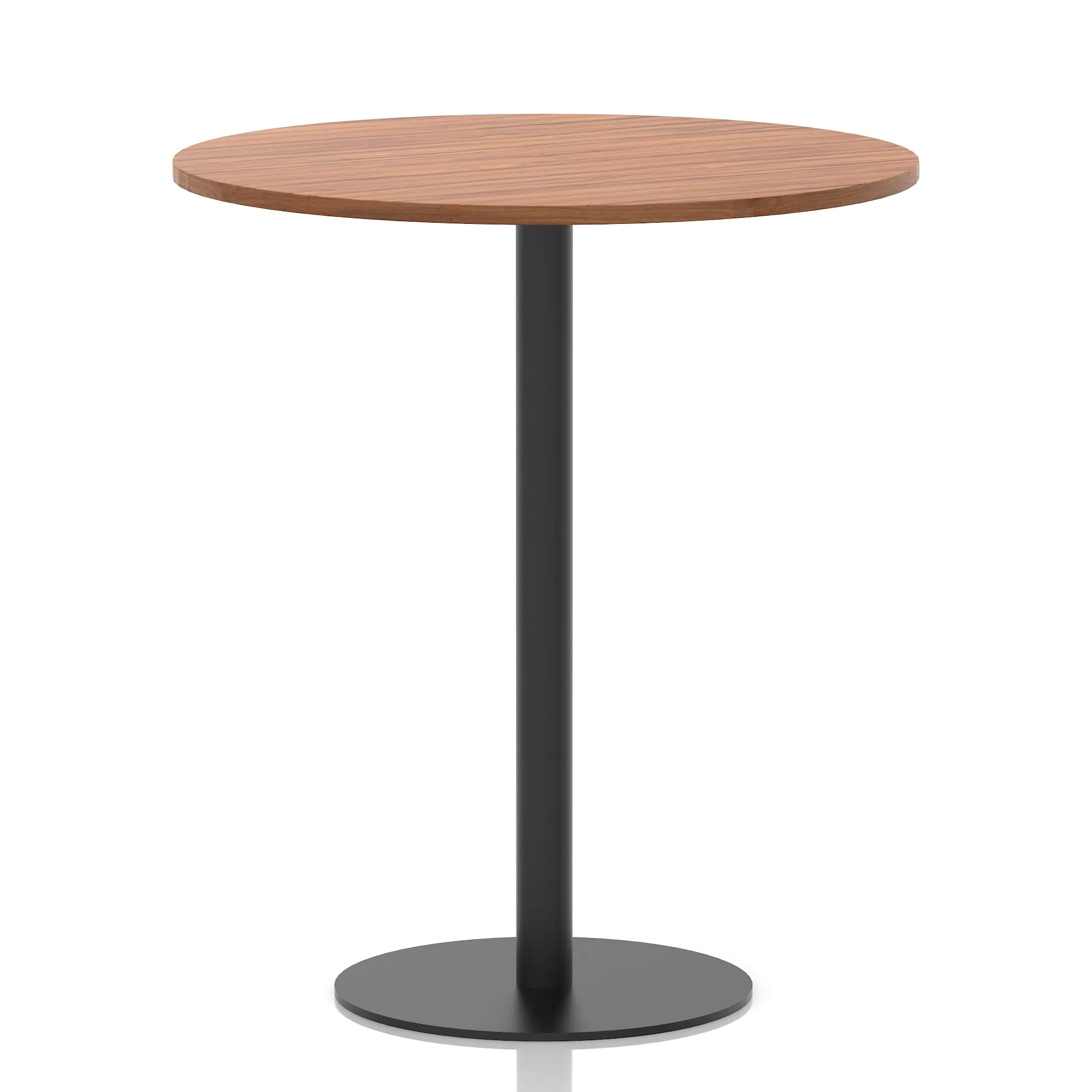 Italia Round Poseur Table Black Leg
