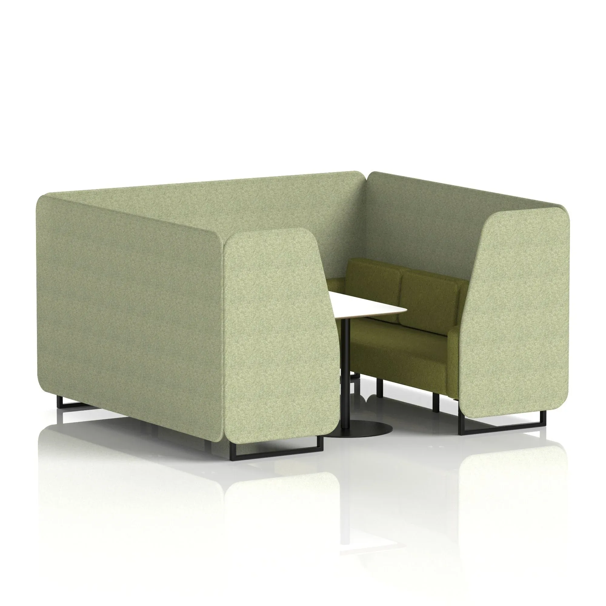 Brixworth Booth With White Table In Two Tone