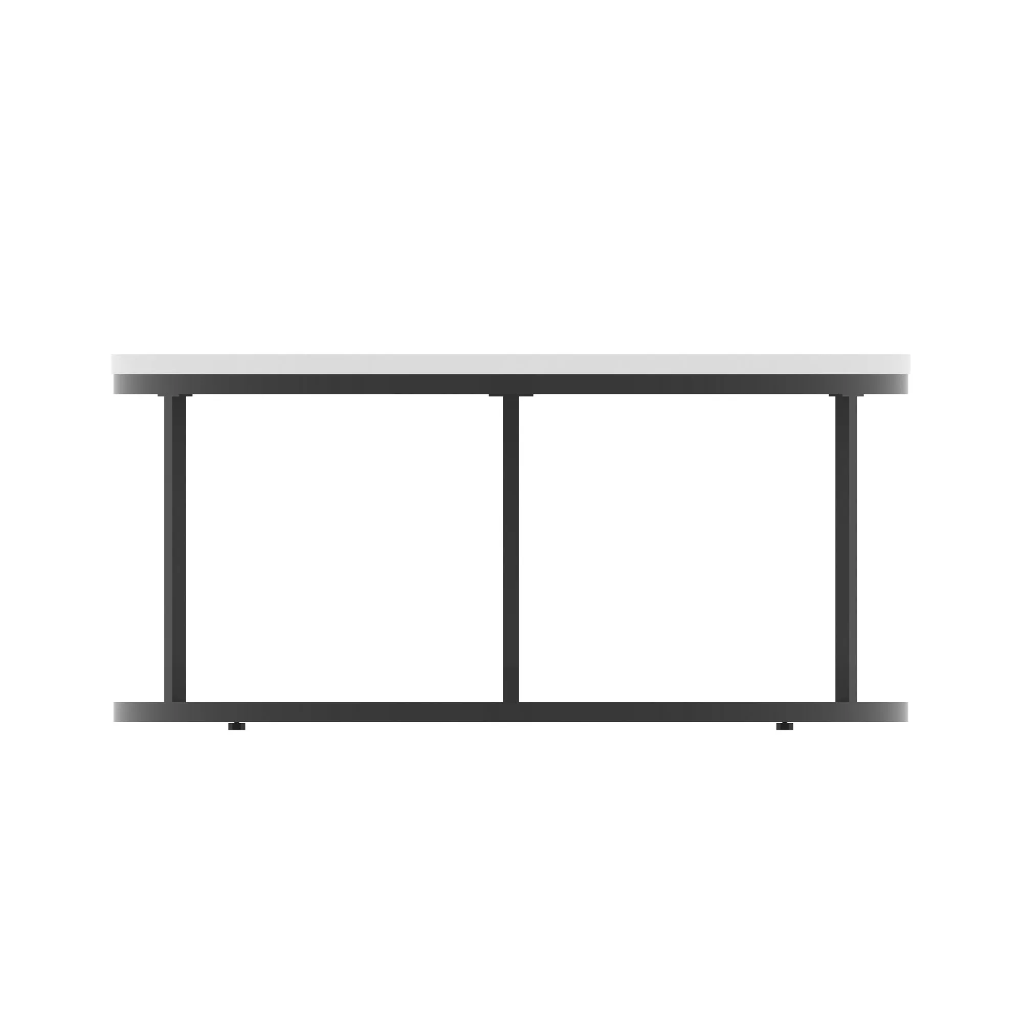 Impulse Round Coffee Table With Metal Frame