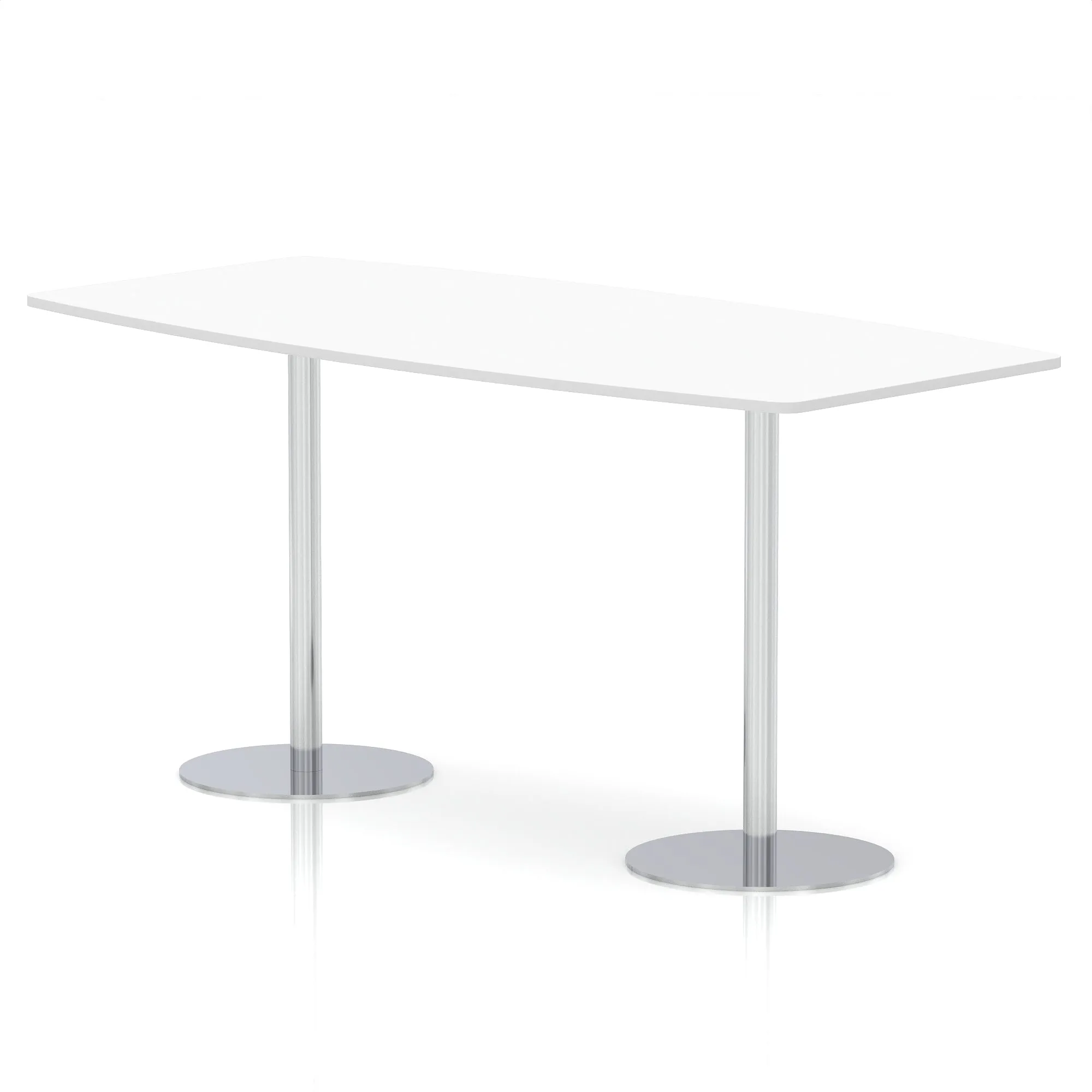 Italia High Gloss Boardroom Table Silver Leg