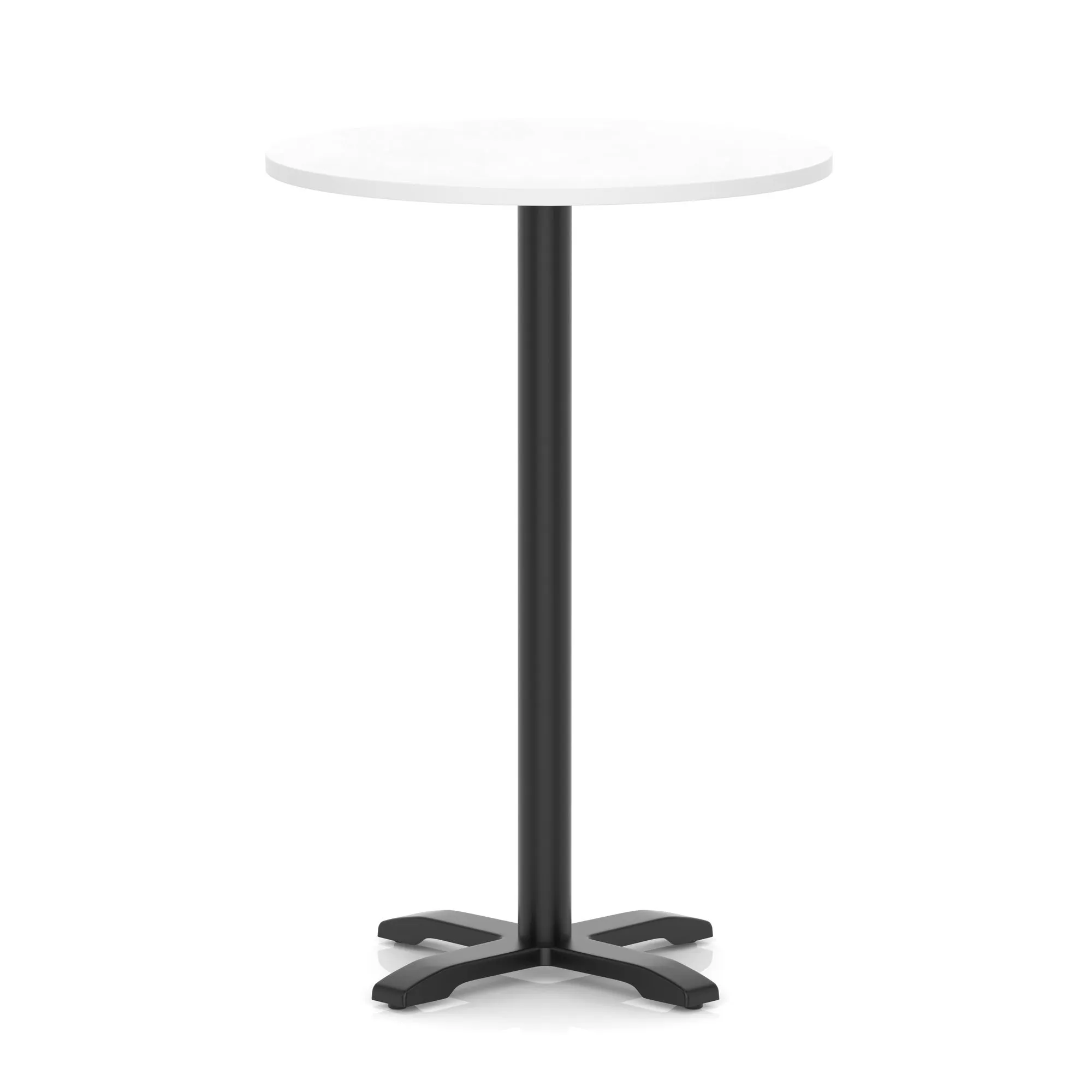EE - Italia Round Poseur Table With Cross Base Black Leg