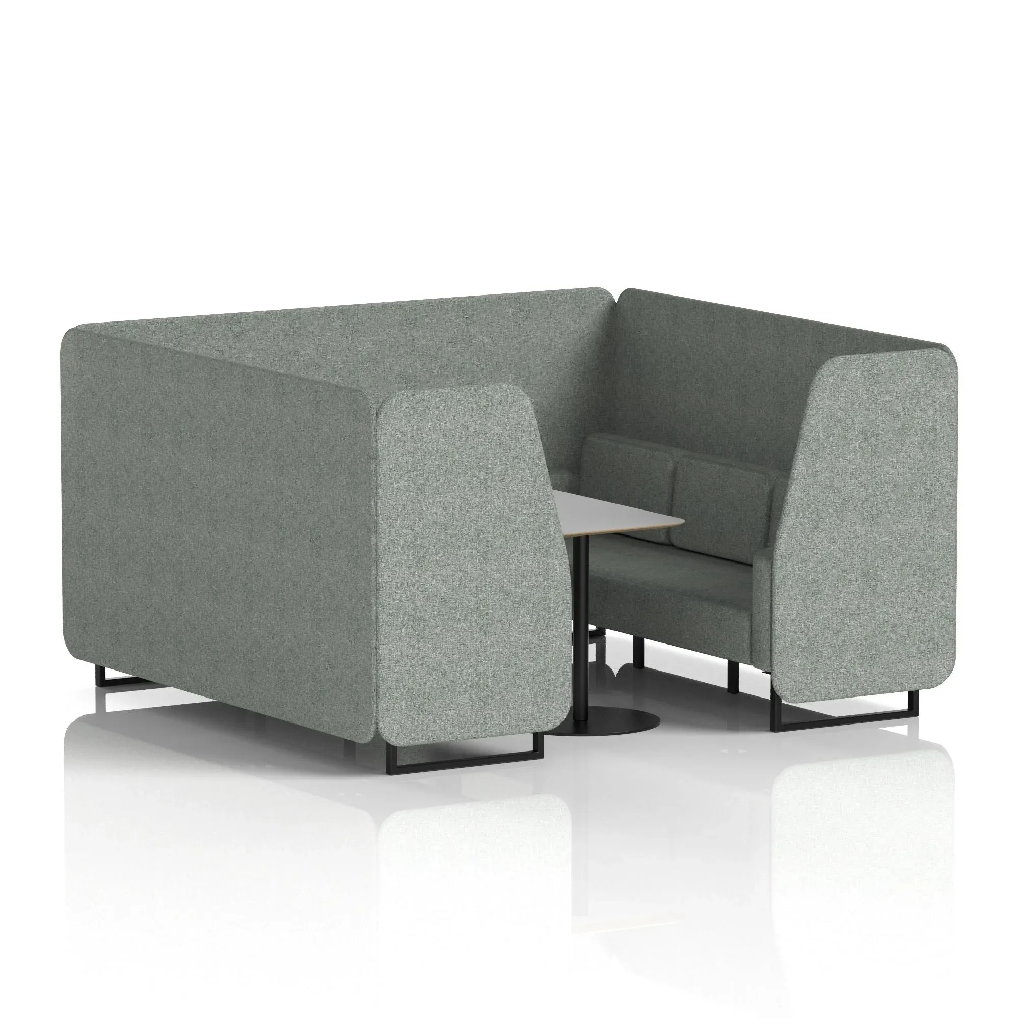 EE - Brixworth Booth With Grey Table In Single Tone