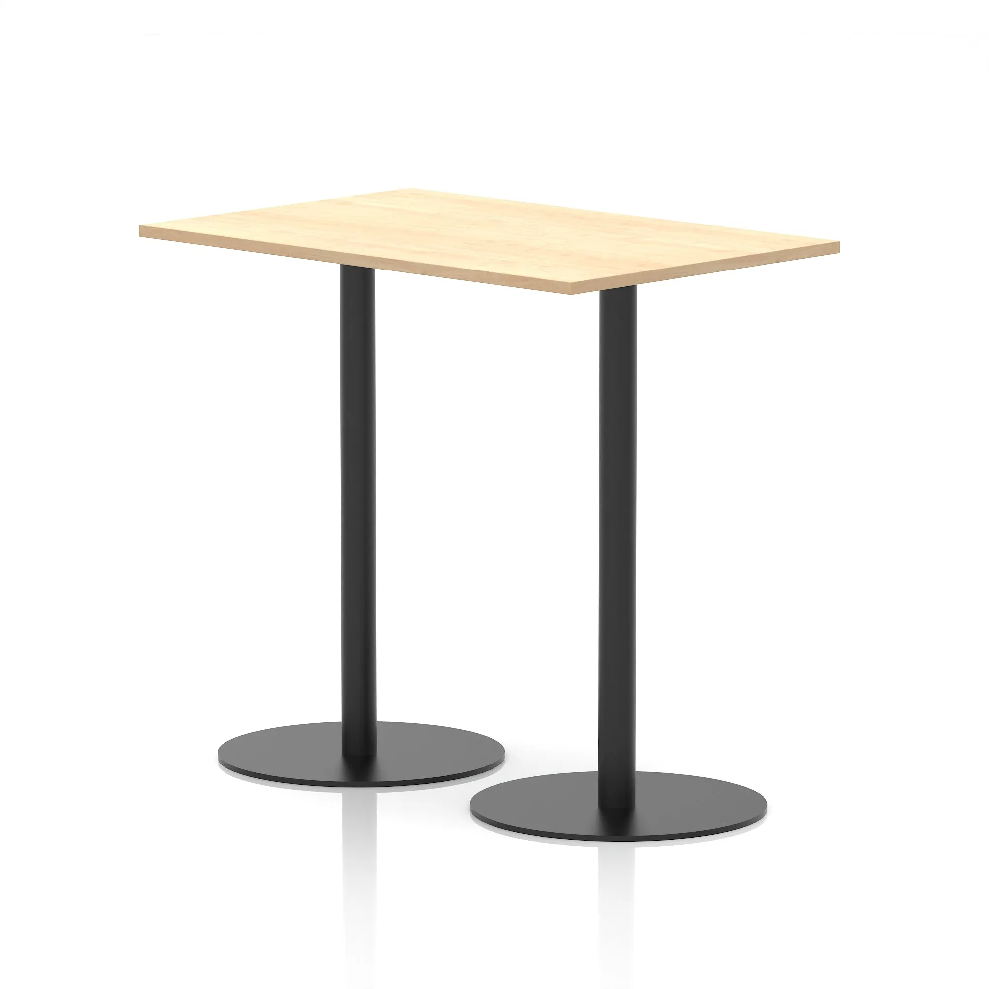 EE - Italia Rectangular Poseur Table Black Leg