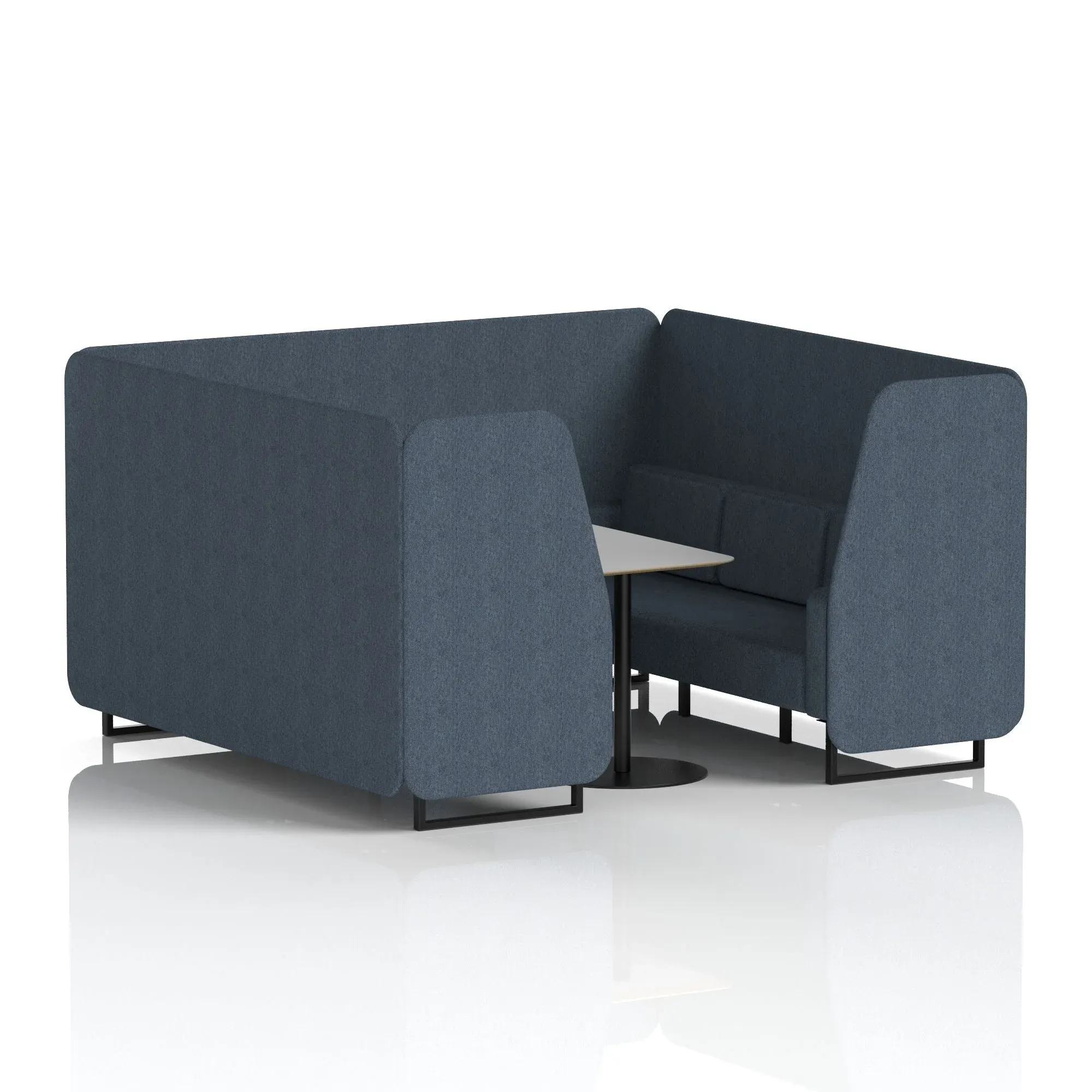 EE - Brixworth Booth With Grey Table In Single Tone