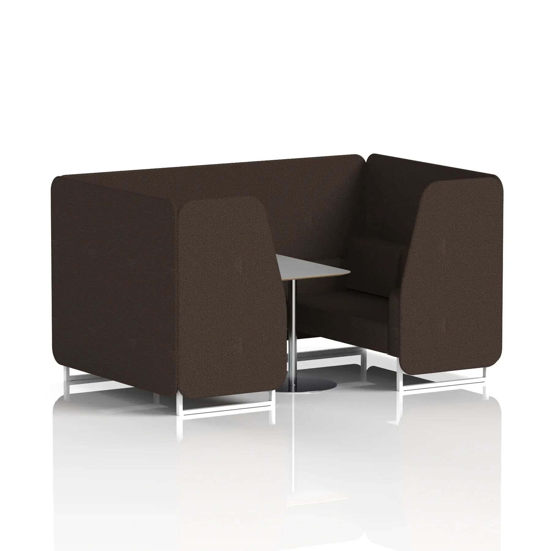 Brixworth Booth With Grey Table In Single Tone