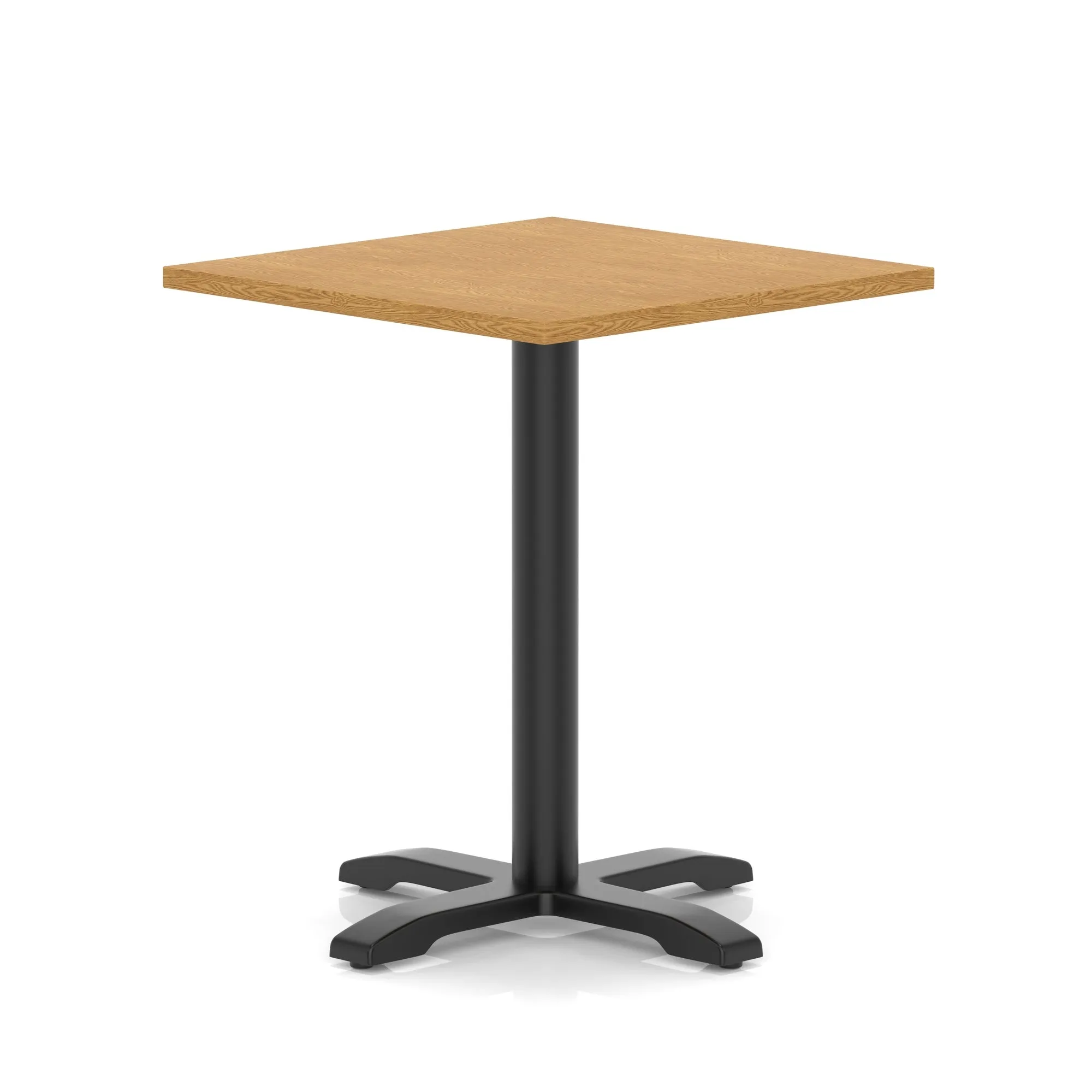 EE - Italia Square Poseur Table With Cross Base Black Leg