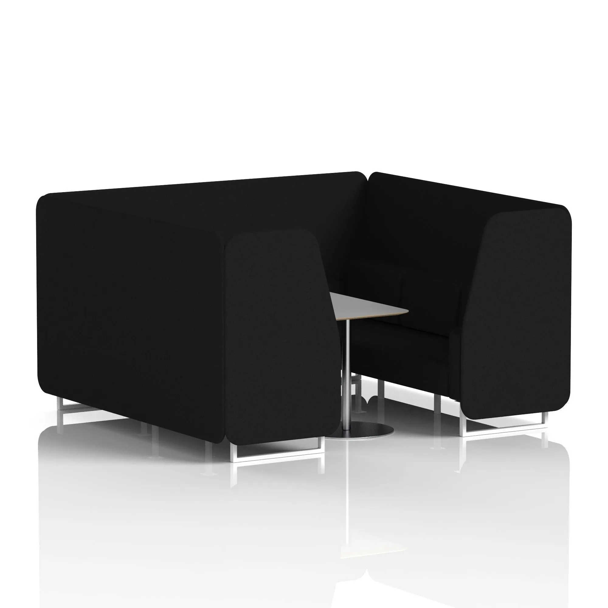 Brixworth Booth With Grey Table In Single Tone
