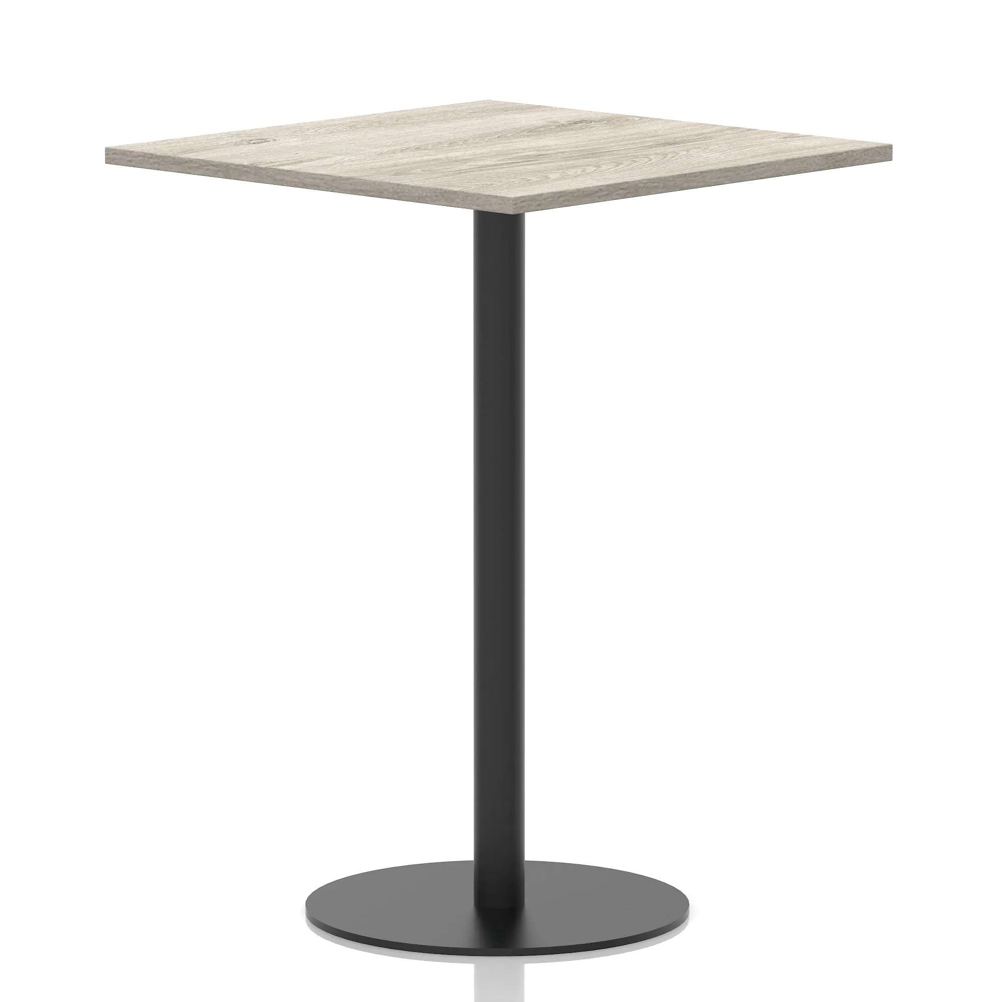 Italia Square Poseur Table Black Leg