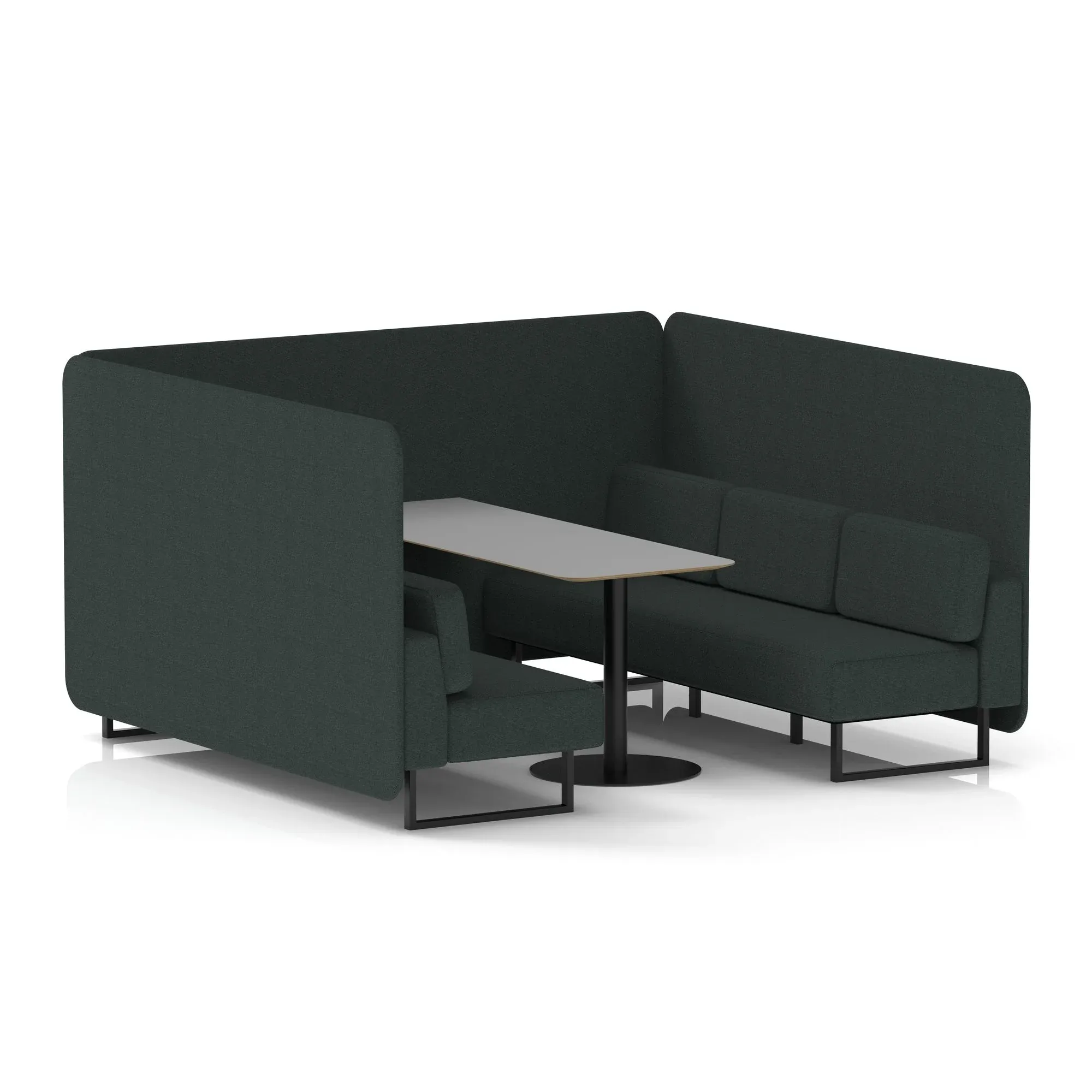 EE - Brixworth Bench Booth With Grey Table In Single Tone
