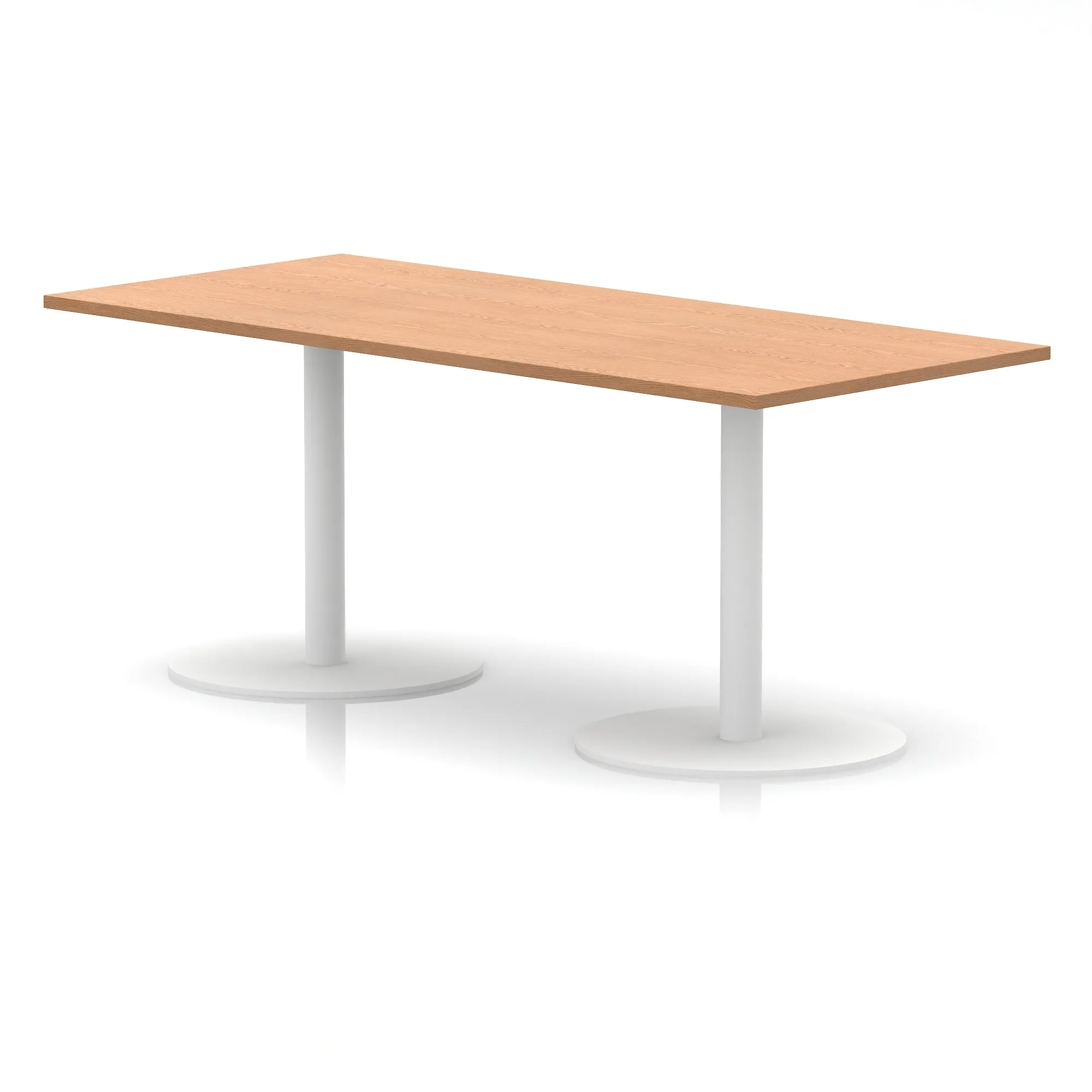 EE - Italia Rectangular Poseur Table White Leg