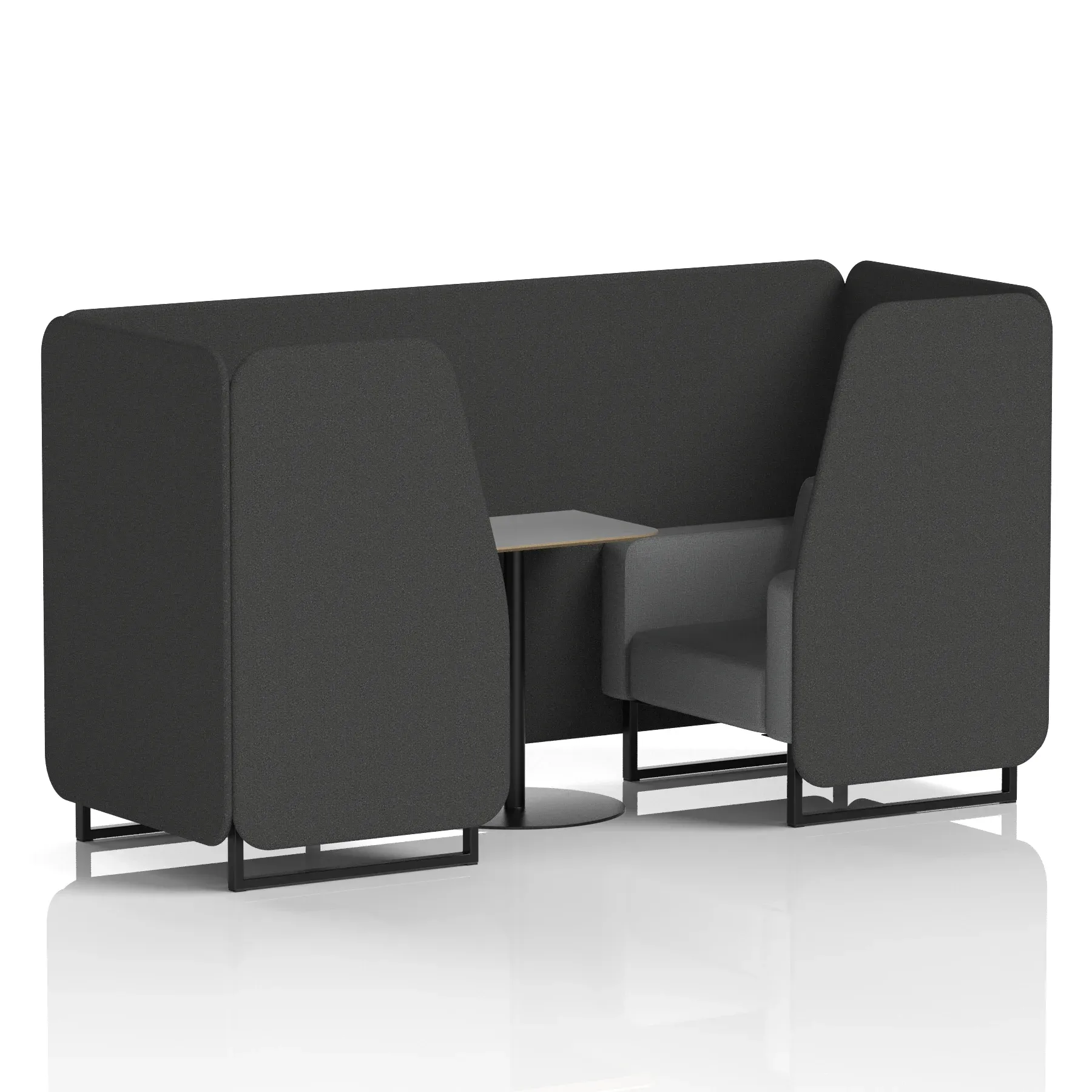 Brixworth Booth With Grey Table In Two Tone