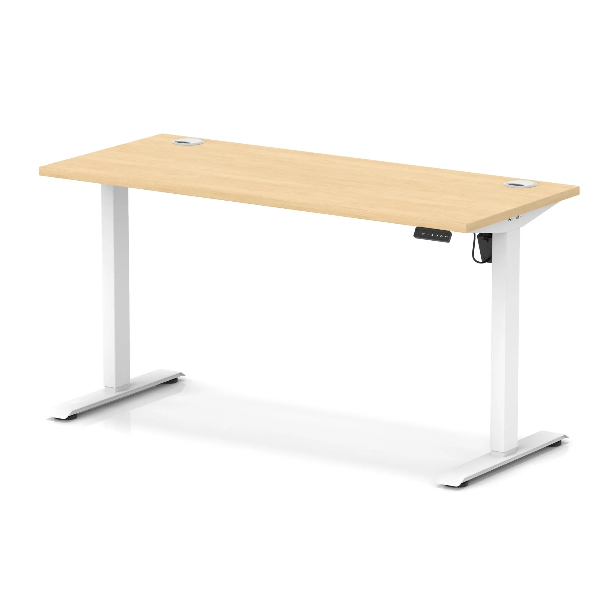 OE - Air Lite Height Adjustable Slimline Desk With Cable Ports