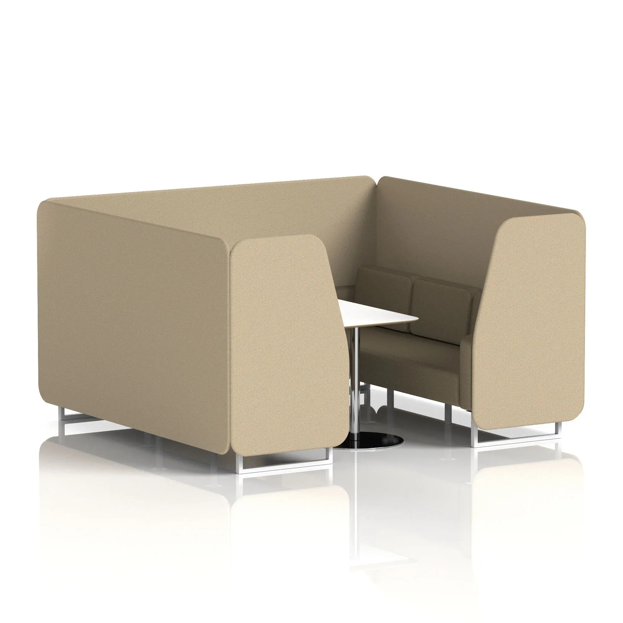 Brixworth Booth With White Table In Two Tone