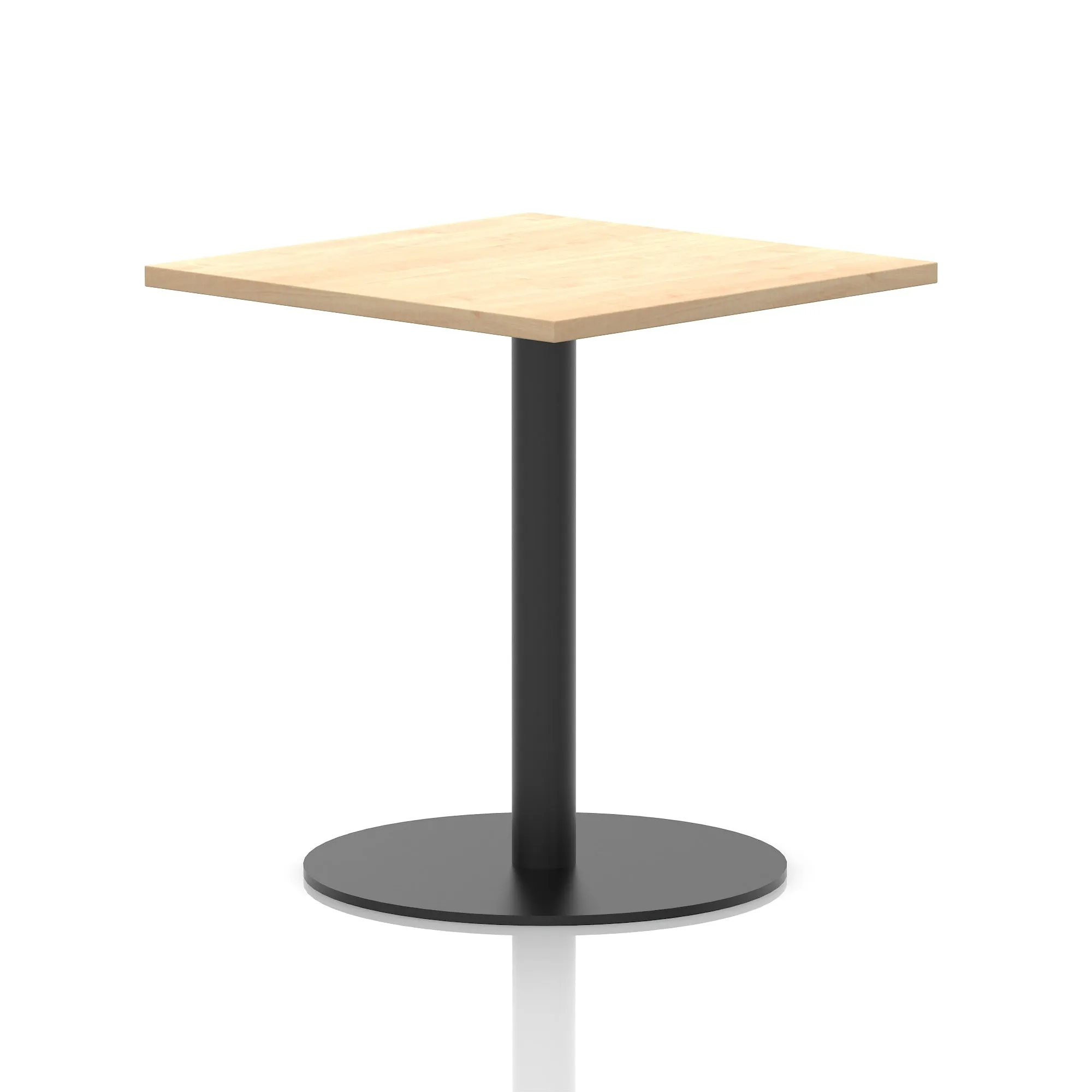 Italia Square Poseur Table Black Leg