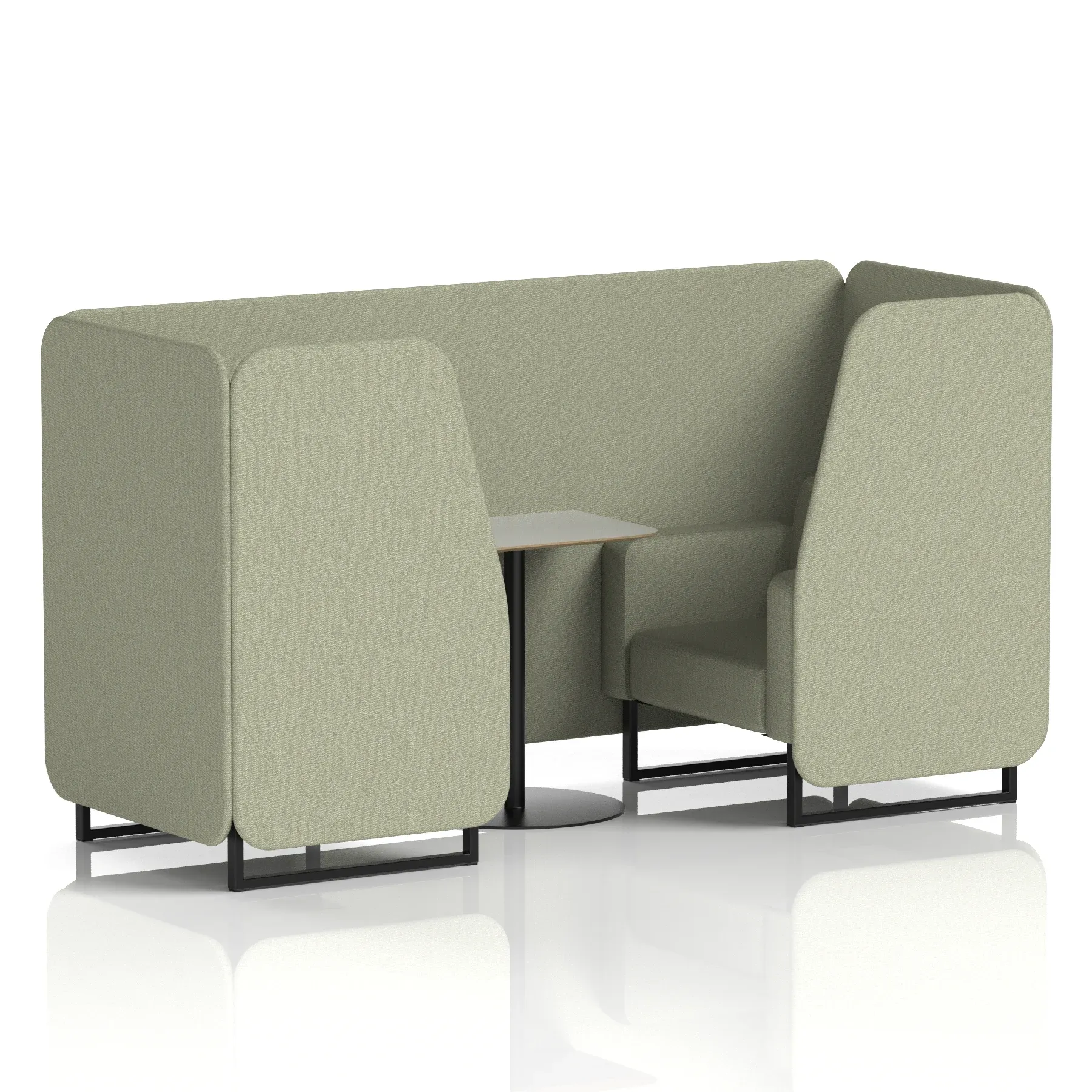 Brixworth Booth With Grey Table In Single Tone
