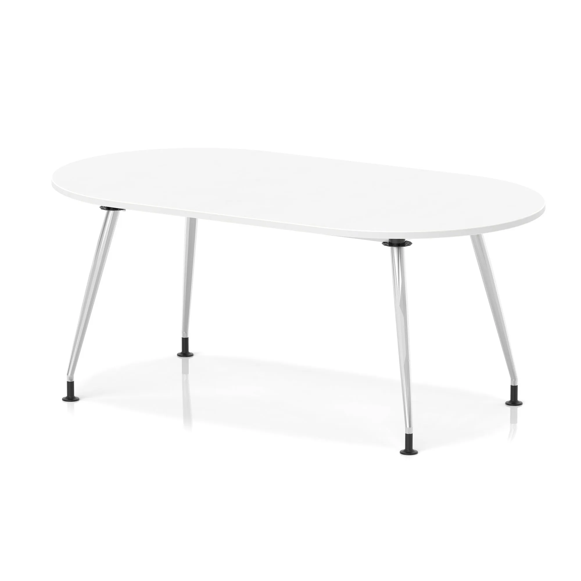 Impulse Boardroom Table With Silver Leg Frame