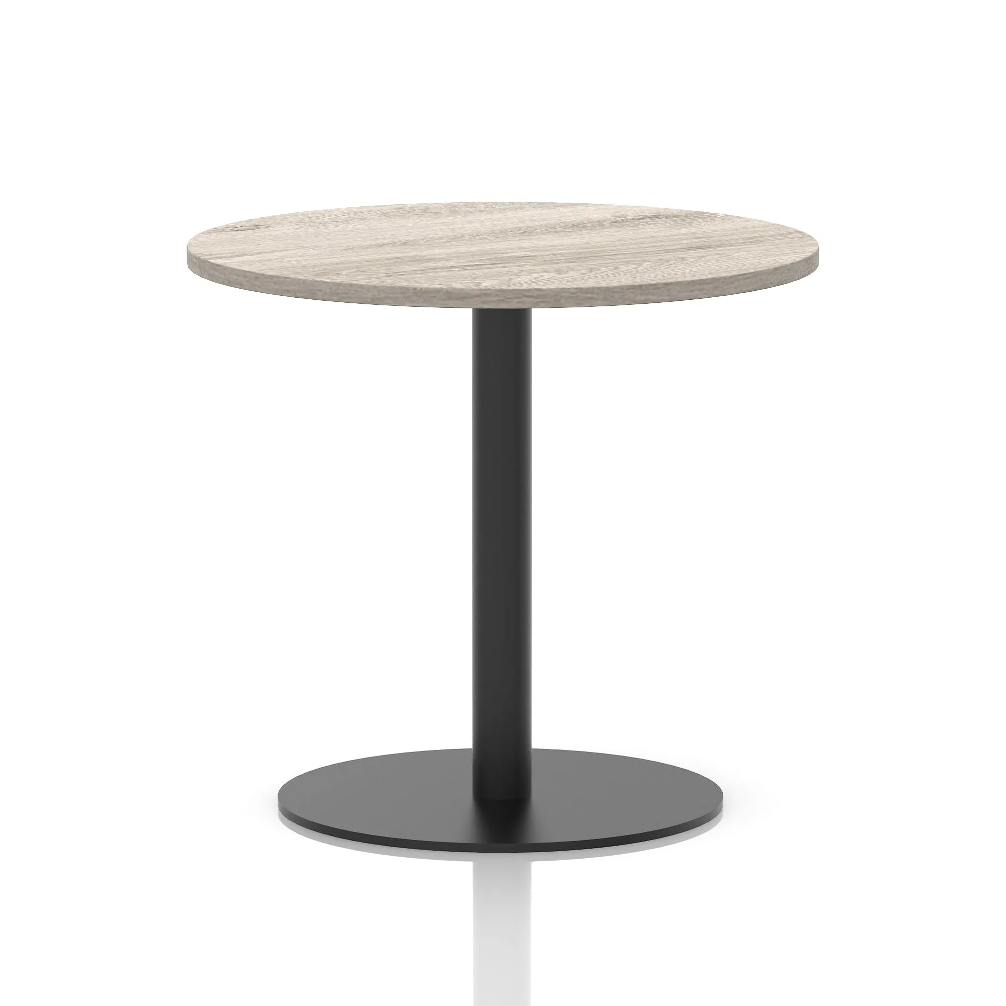 Italia Round Poseur Table Black Leg