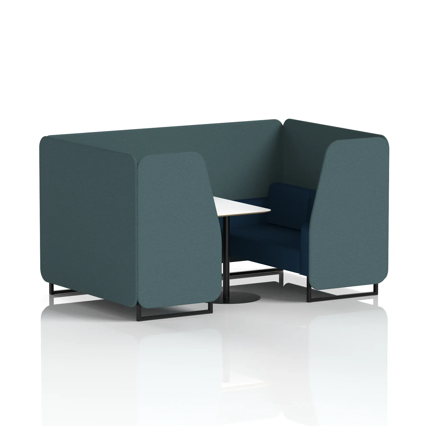 Brixworth Booth With White Table In Two Tone