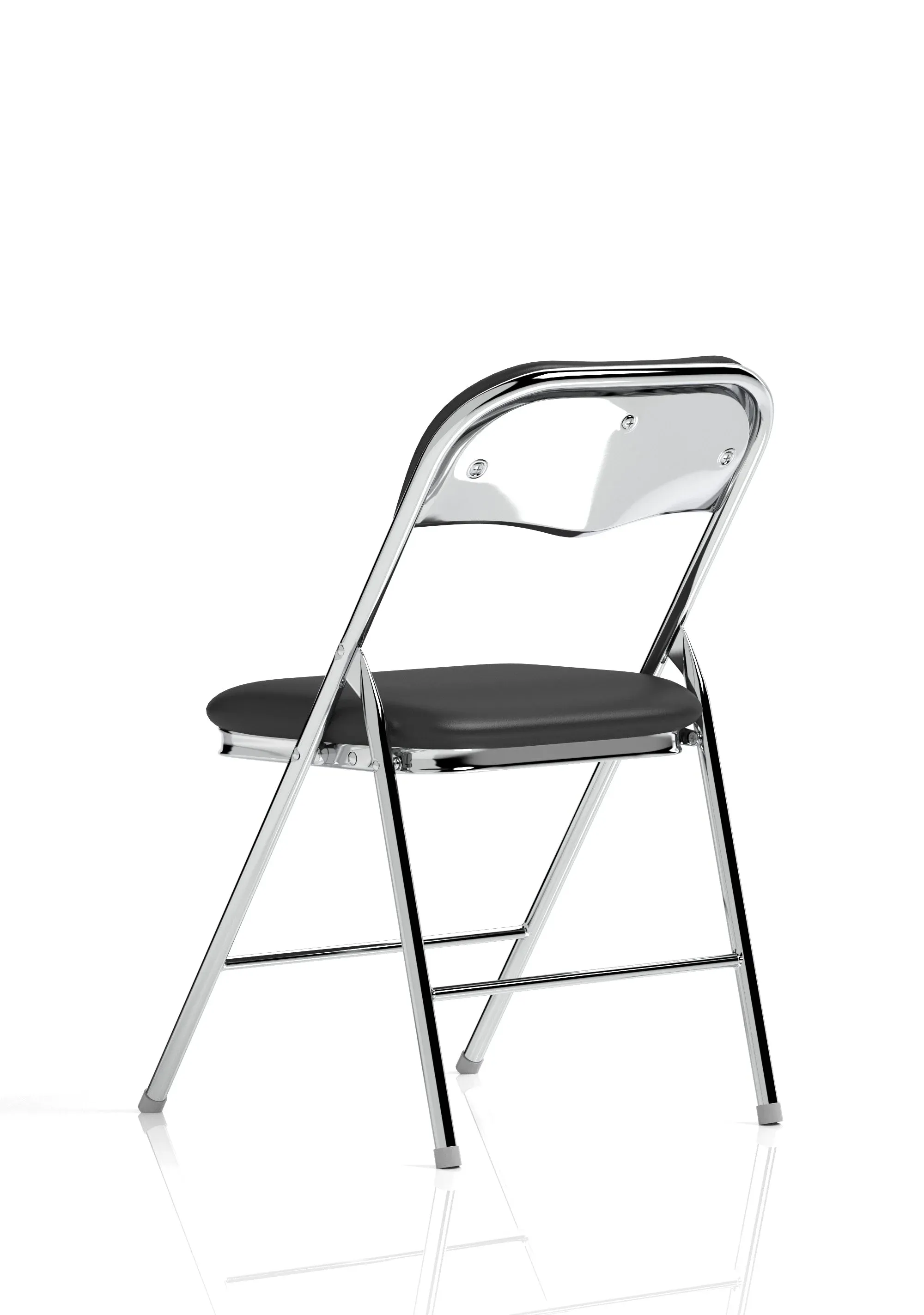 EE - Sicily Black Polyurethane Folding Chair
