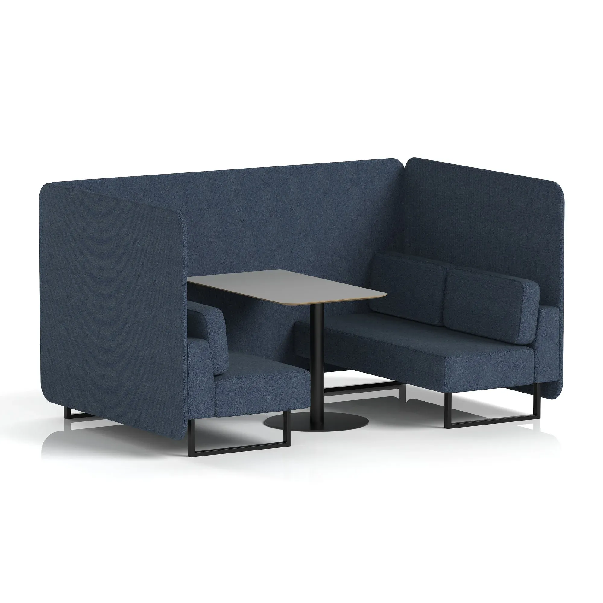 EE - Brixworth Bench Booth With Grey Table In Single Tone