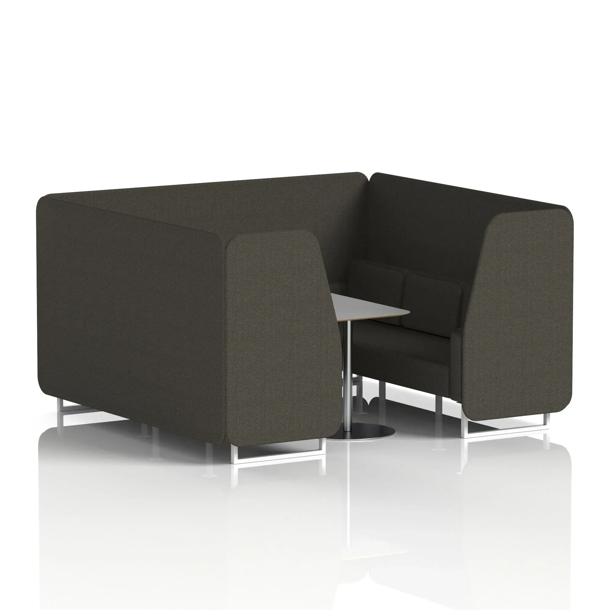 Brixworth Booth With Grey Table In Single Tone