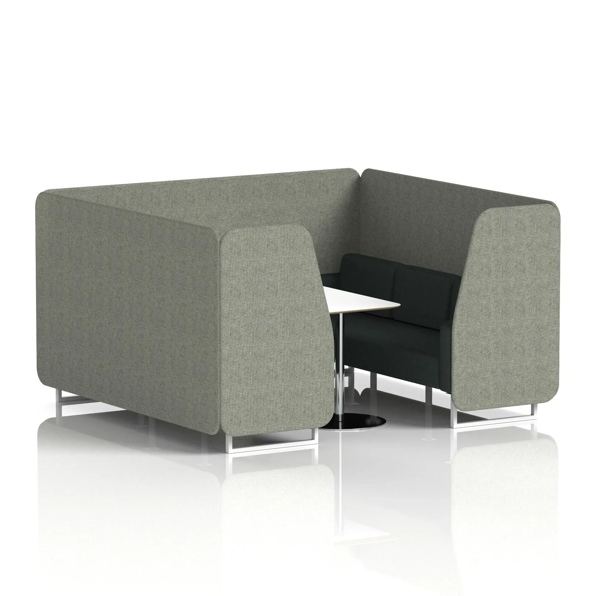 Brixworth Booth With White Table In Two Tone