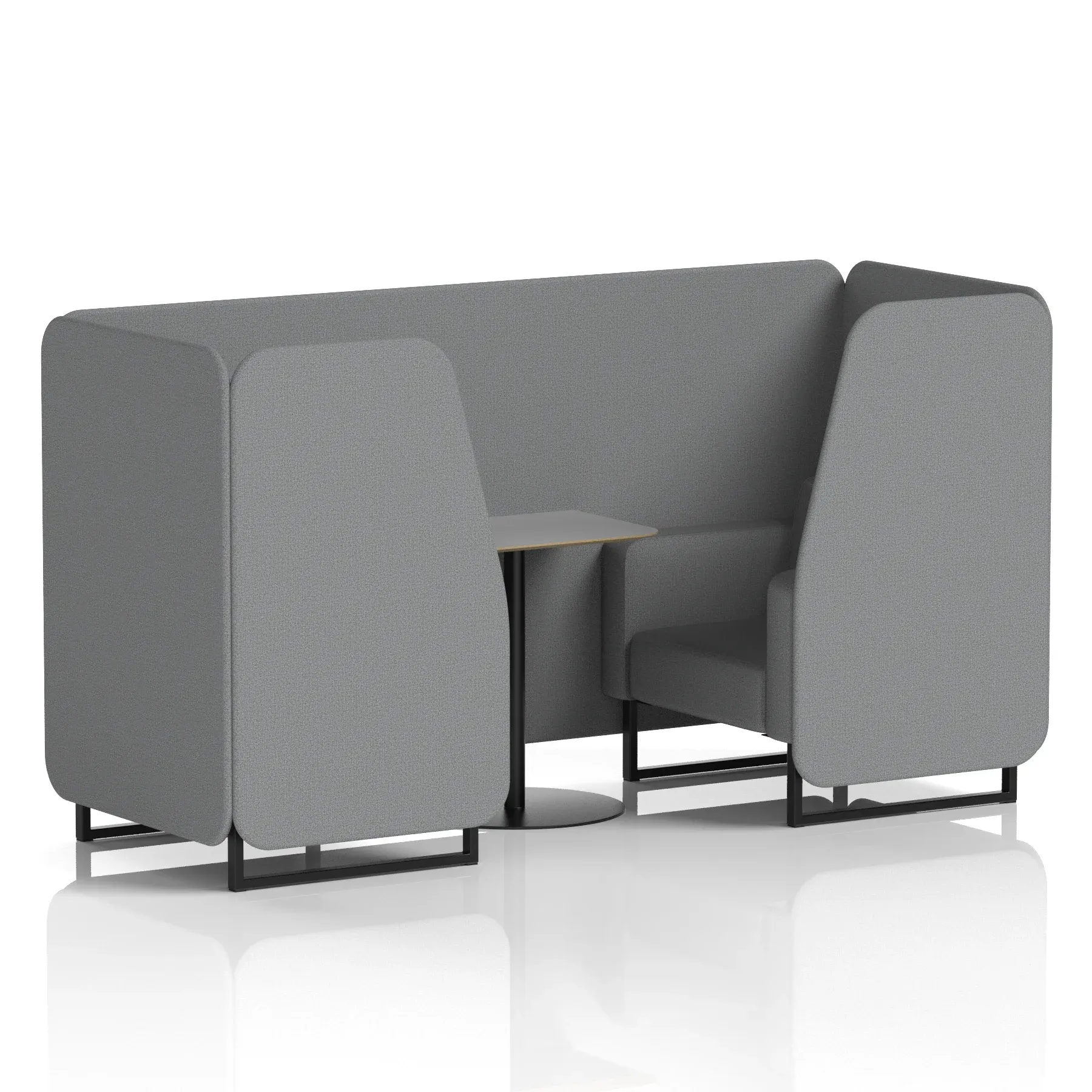 Brixworth Booth With Grey Table In Single Tone