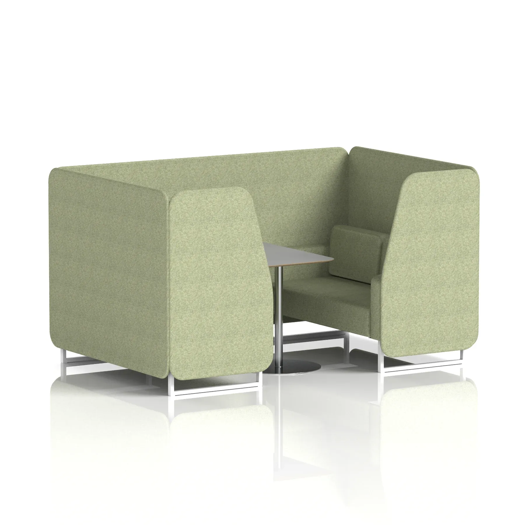 Brixworth Booth With Grey Table In Single Tone